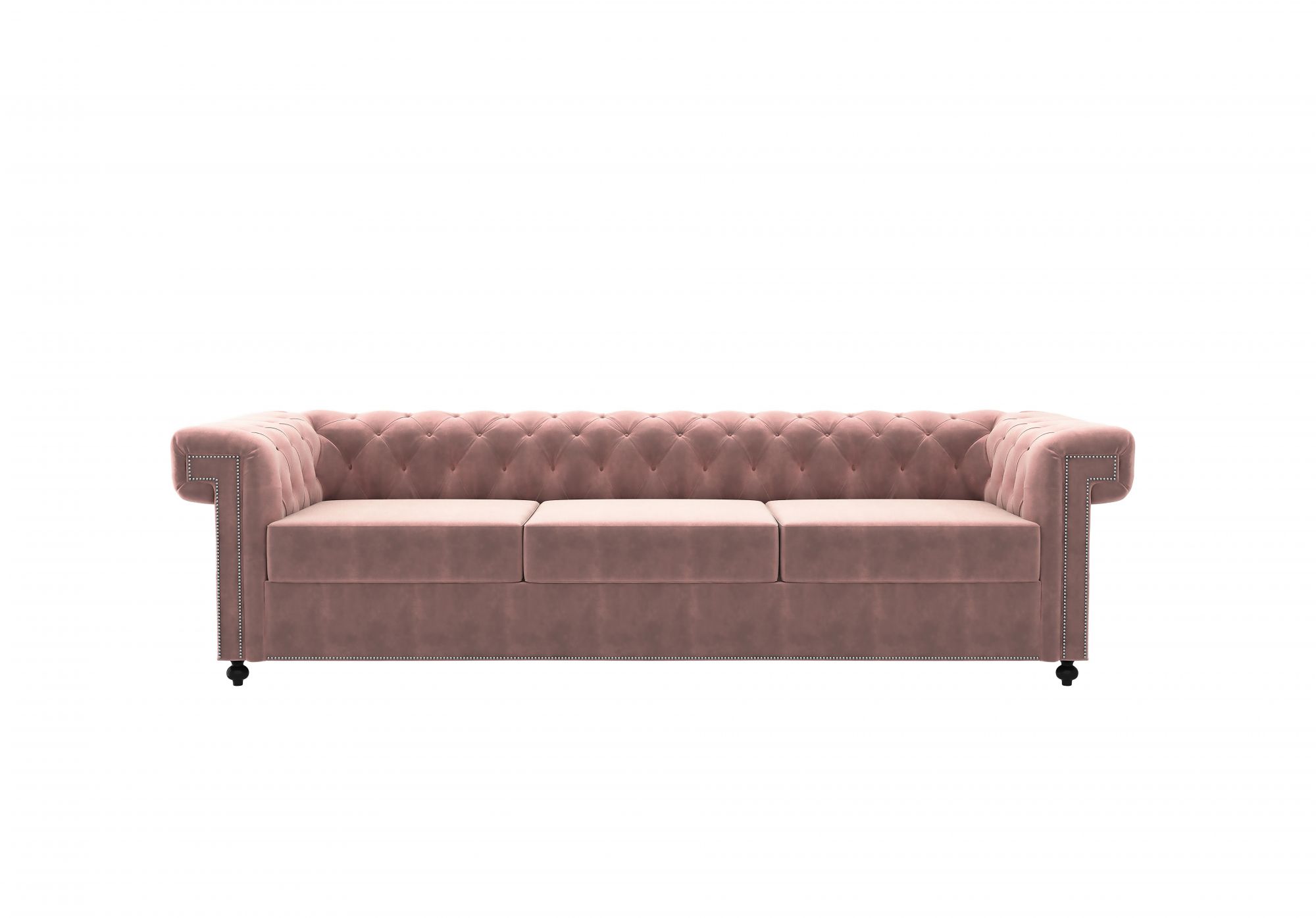 Octa Rose Dust 3 Seater Sofa