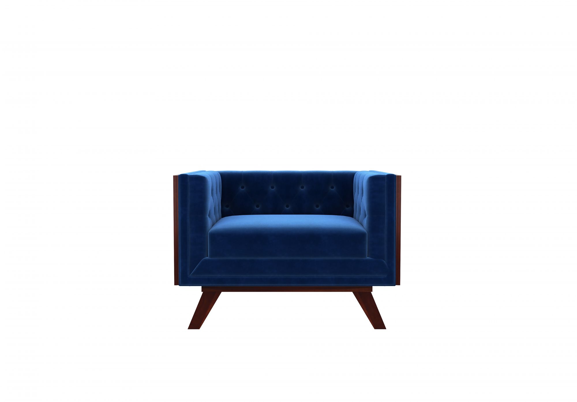 Syros Indigo Blue 1 Seater Sofa