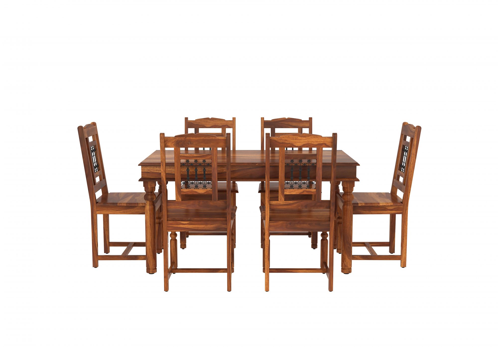 Indus Sheesham Wood Dining Table 6 Seater