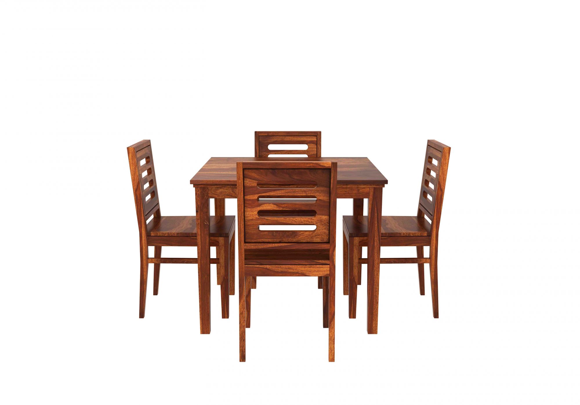 Crater Sheesham Wood Dining Table 4 Seater