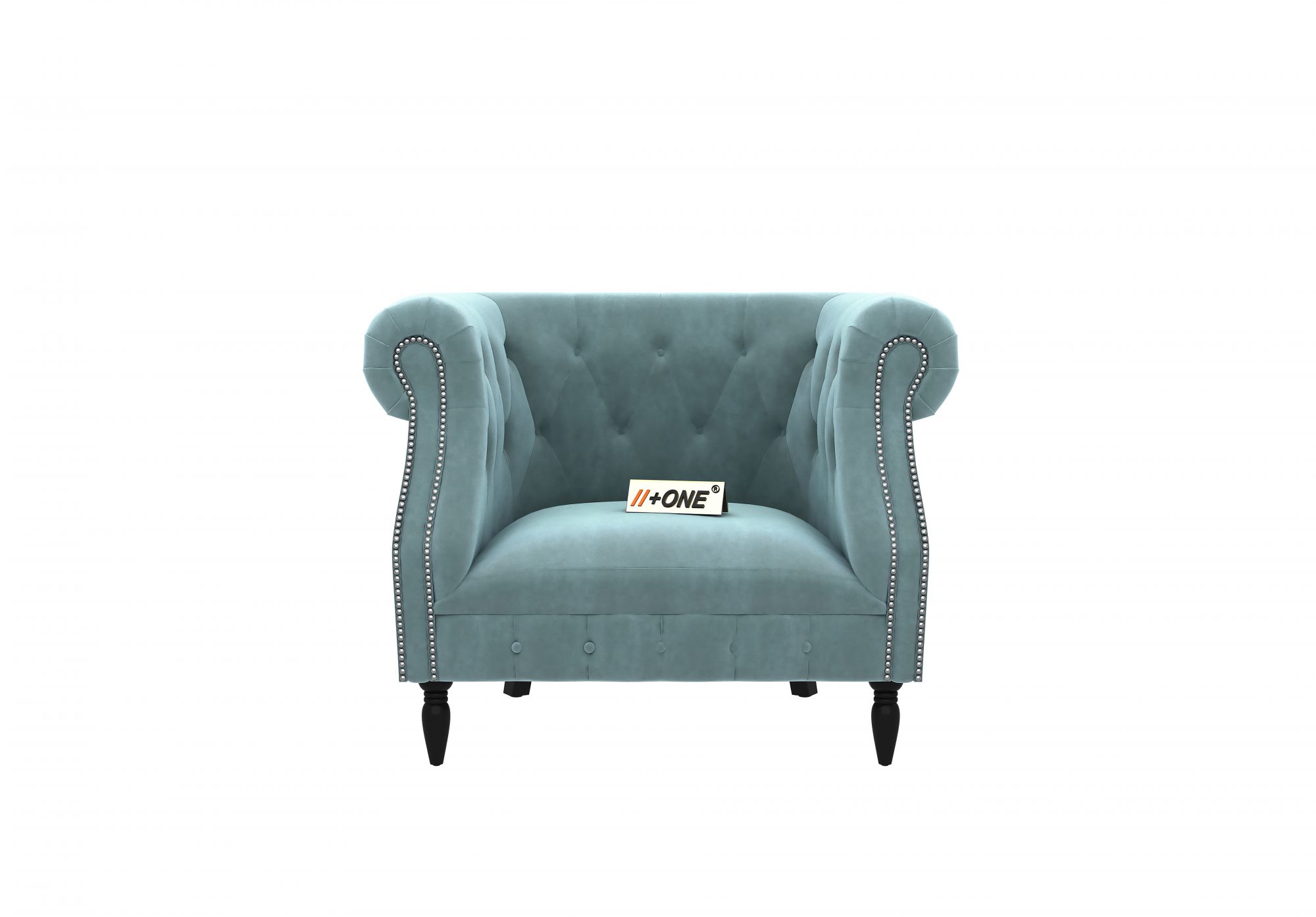 Baron Dusk Blue 1 Seater Sofa