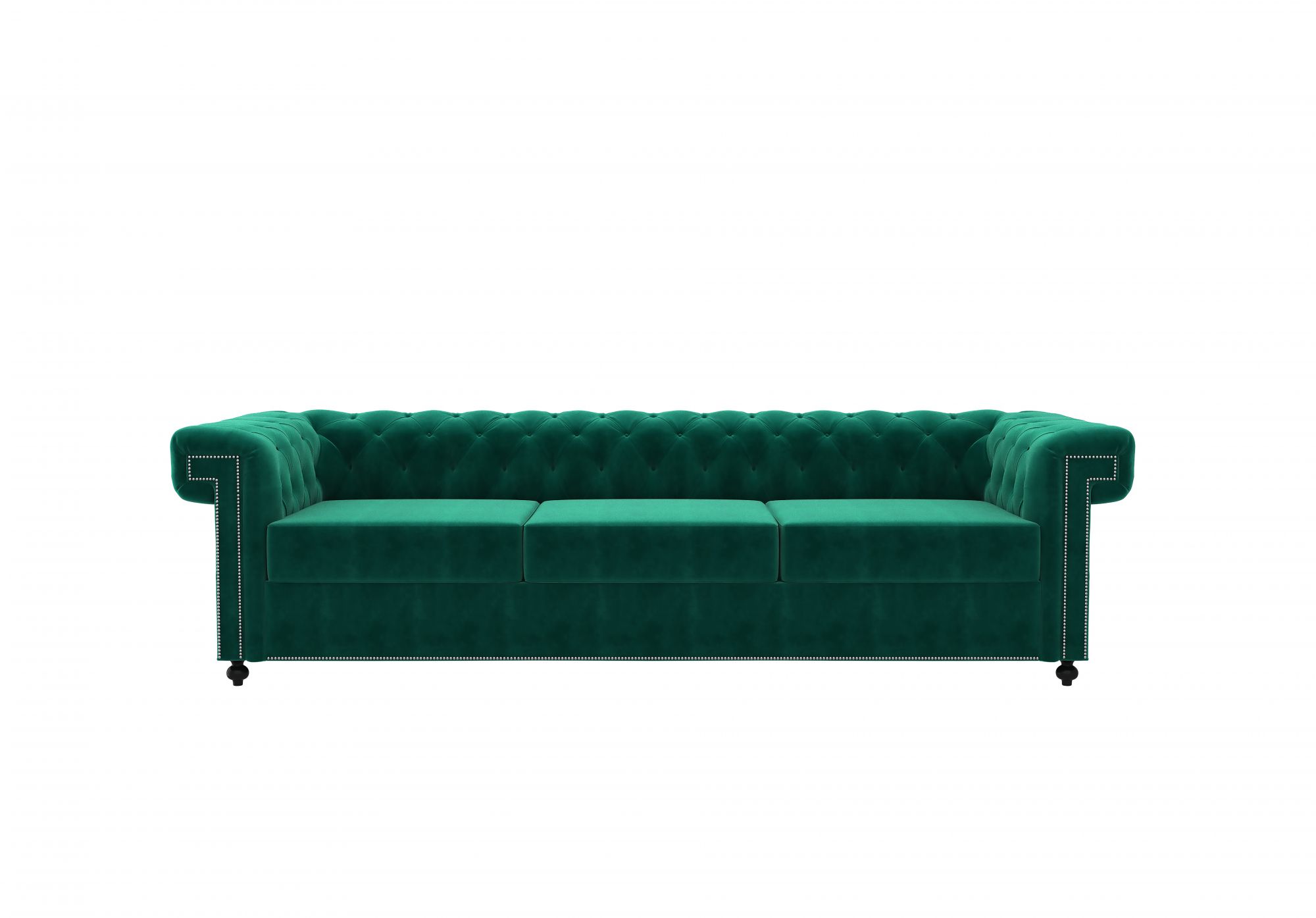 Octa Emerald Green 3 Seater Sofa