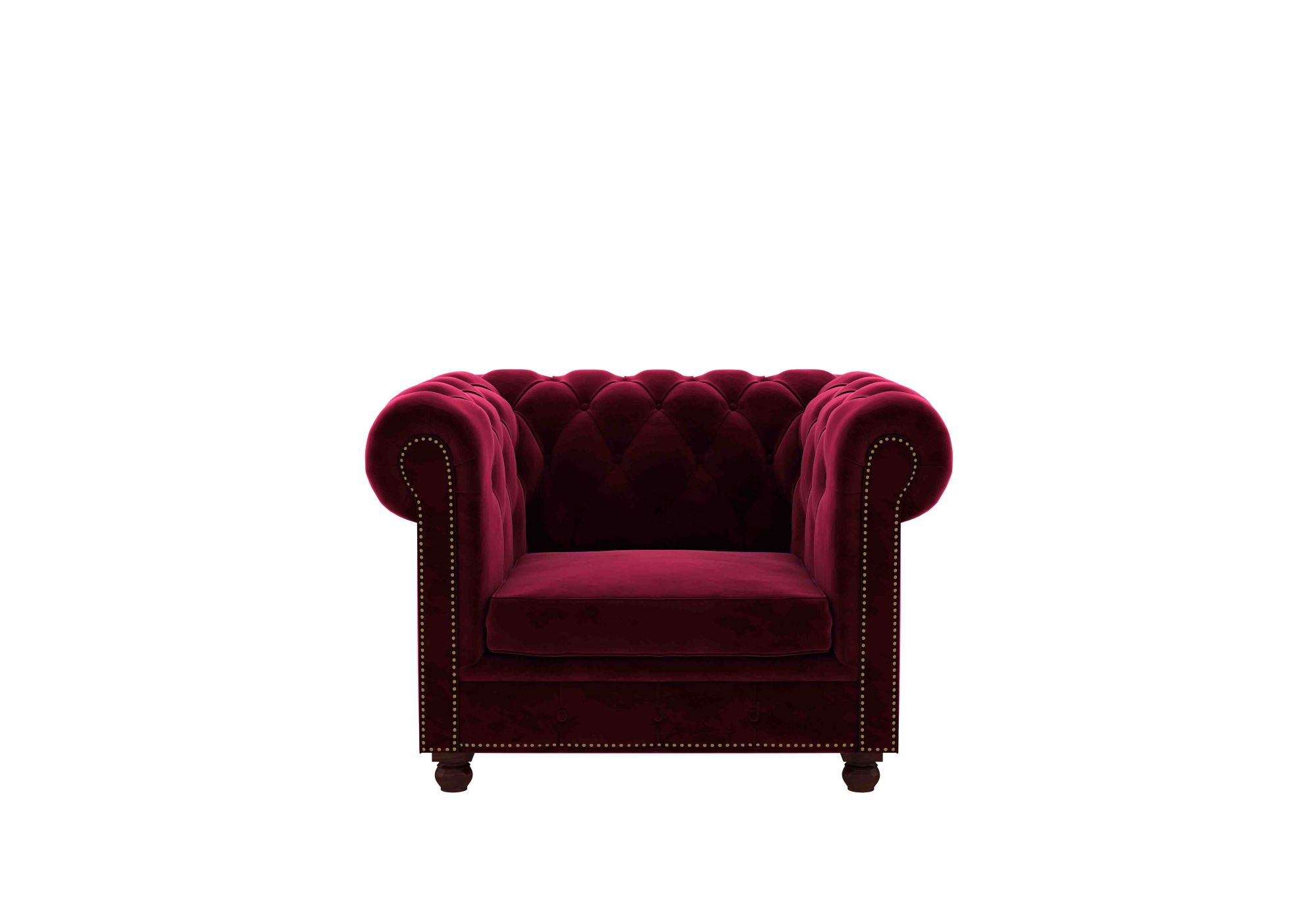 Windsor Burgandy 5 Seater Fabric Sofa Set