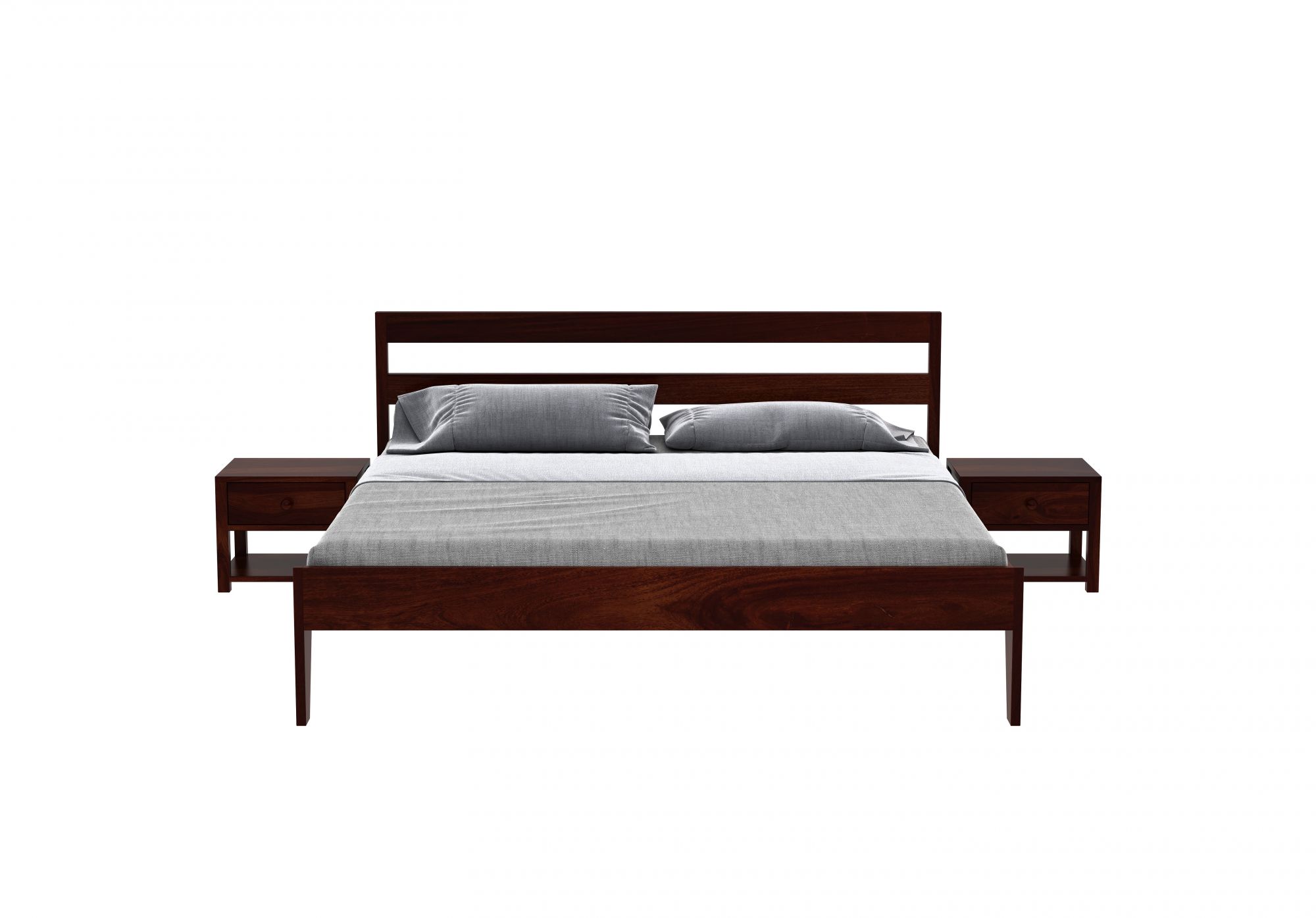 Seoul Sheesham Wood Bed Without Storage