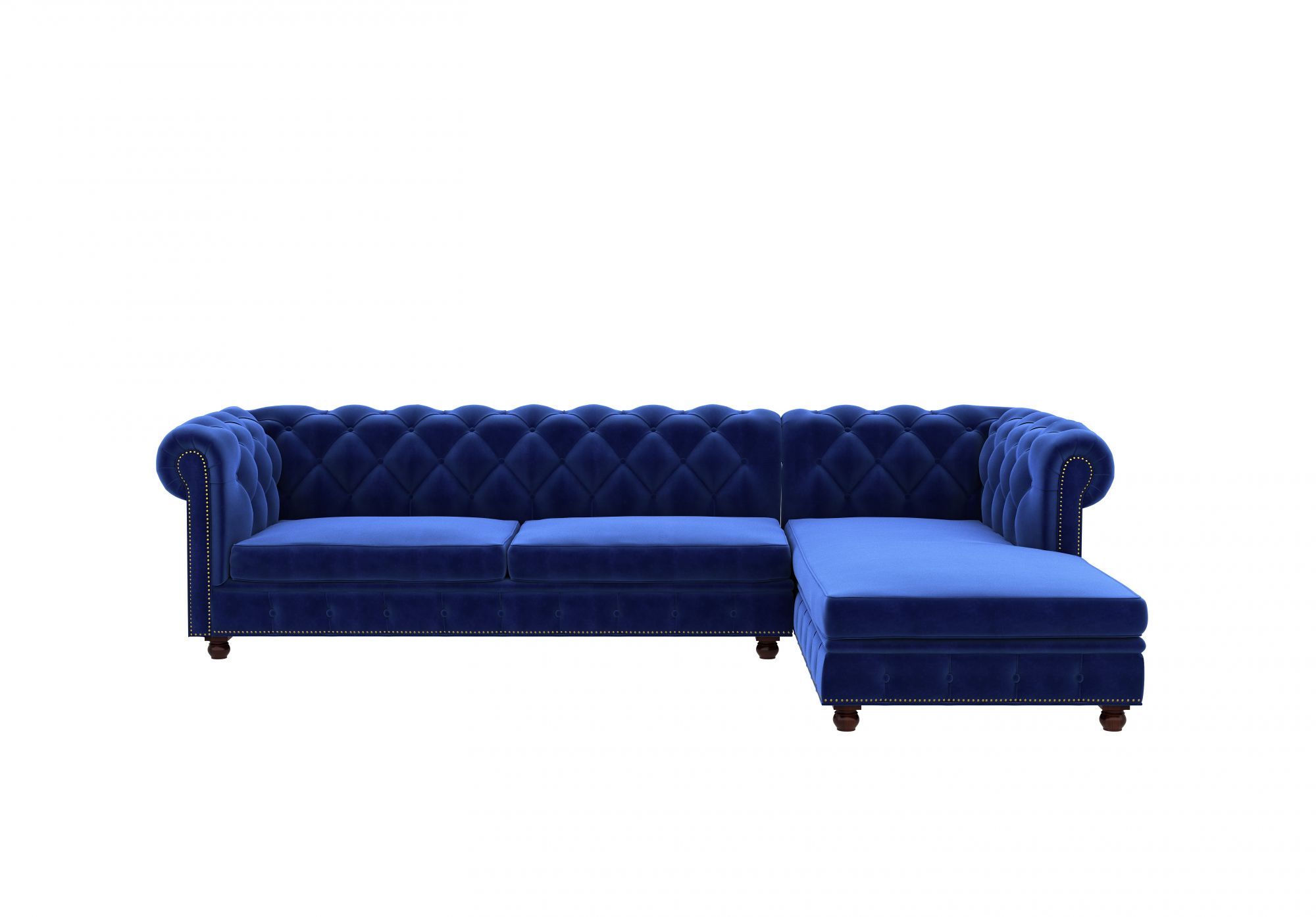 Windsor Blue L Shape Sofa Set