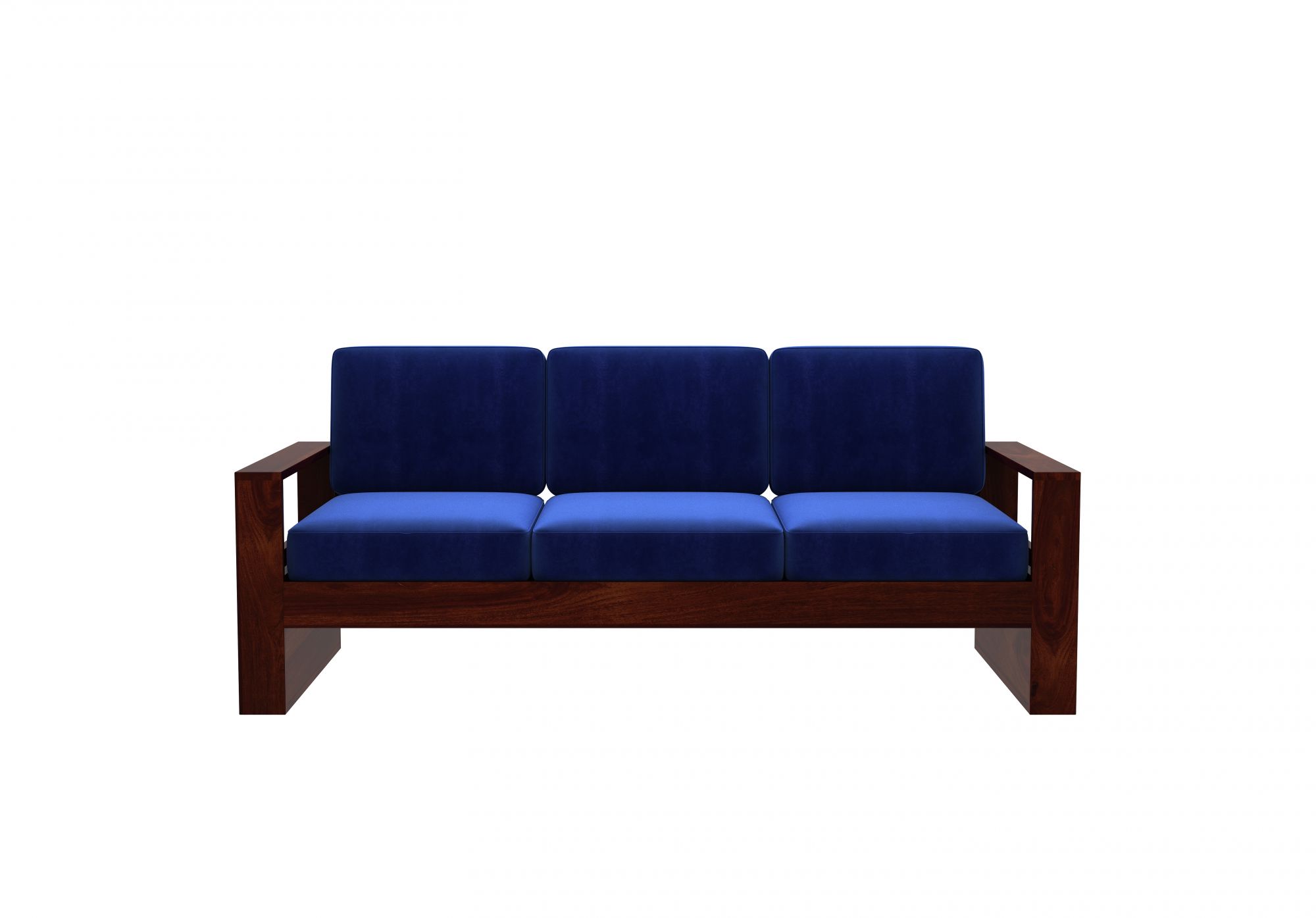 Picton Blue Wooden Sofa Set 5 Seater