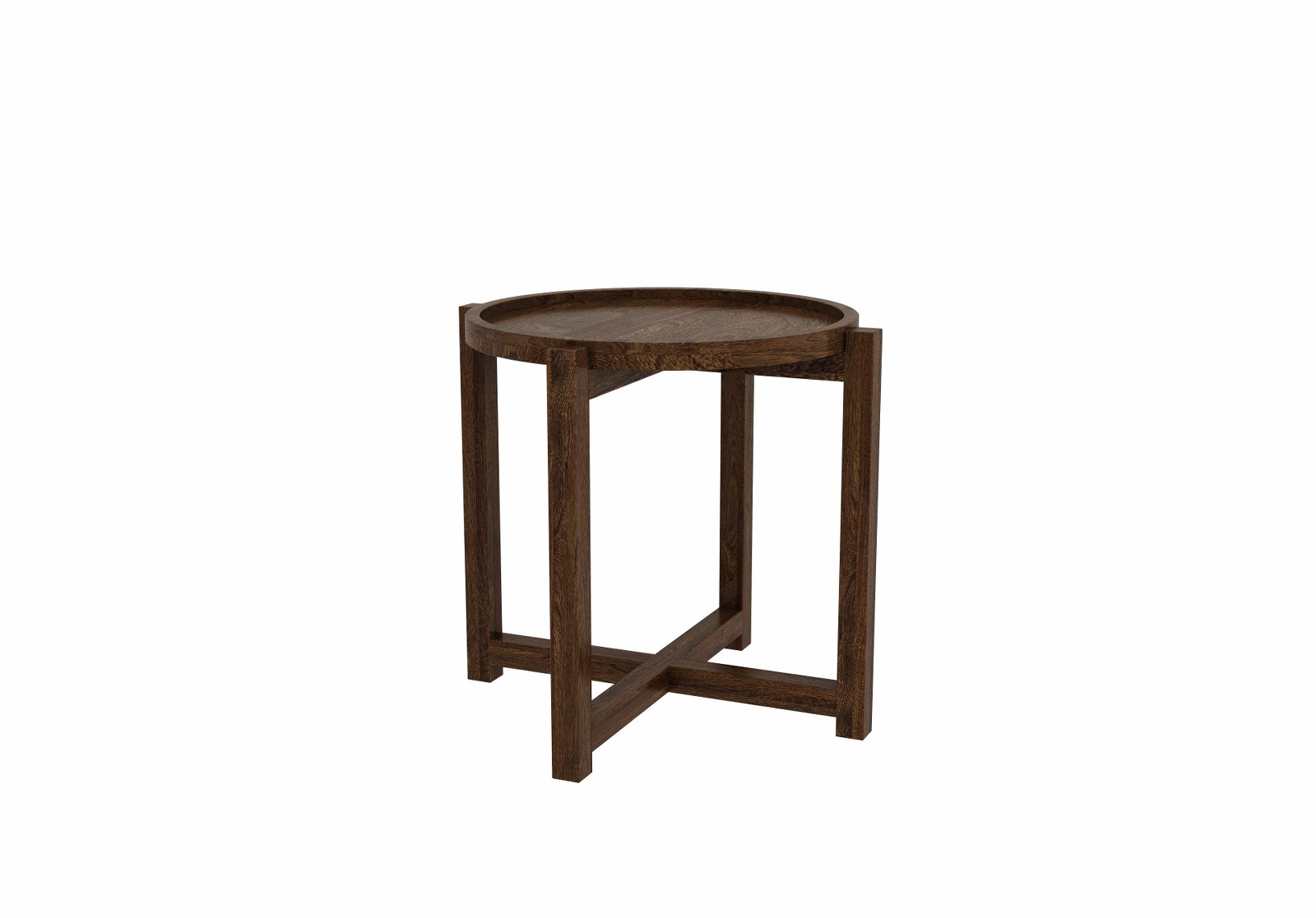 Tray Wooden Center Table Teak Finish
