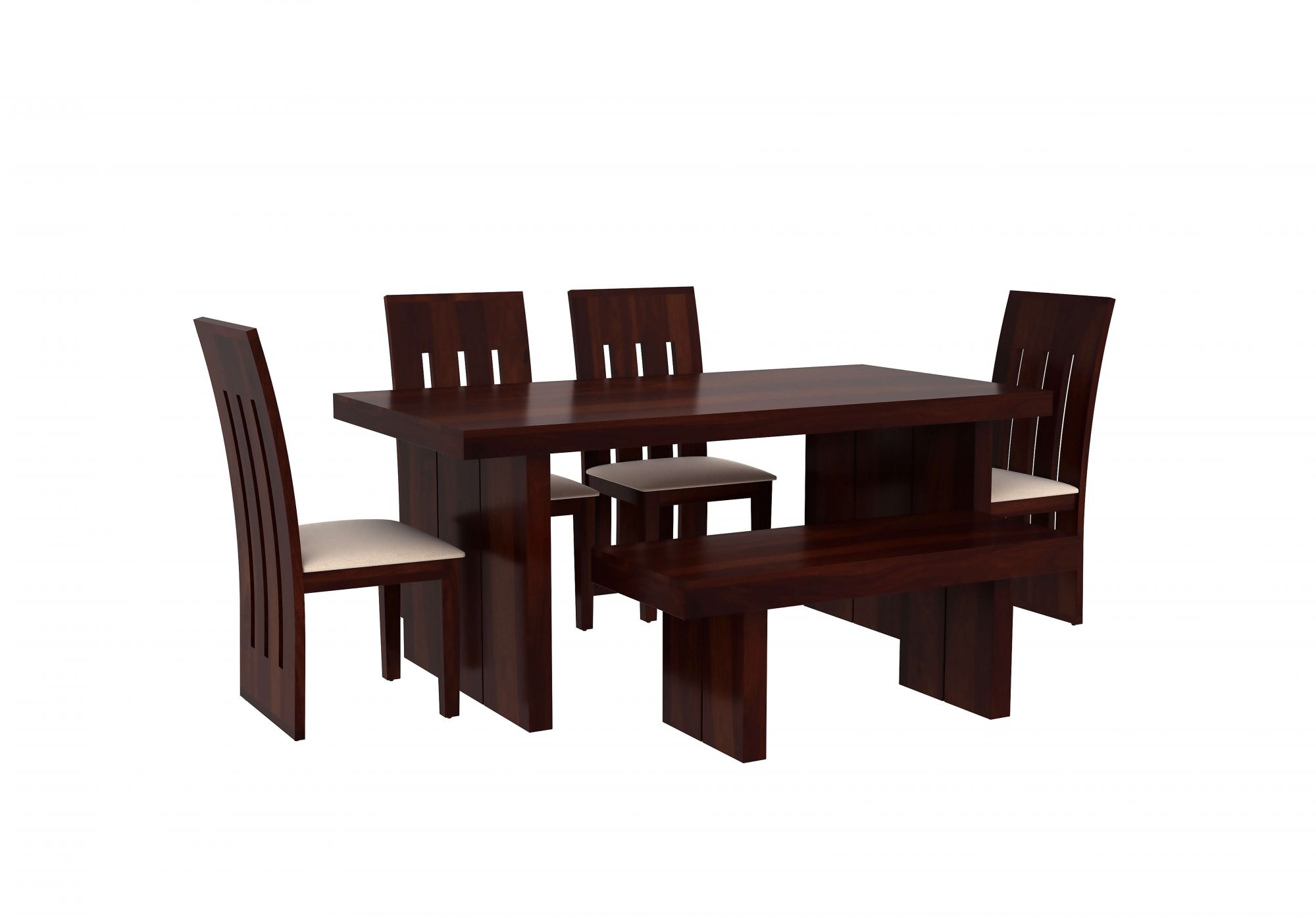 Comino Sheesham Wood Dining Table 6 Seater