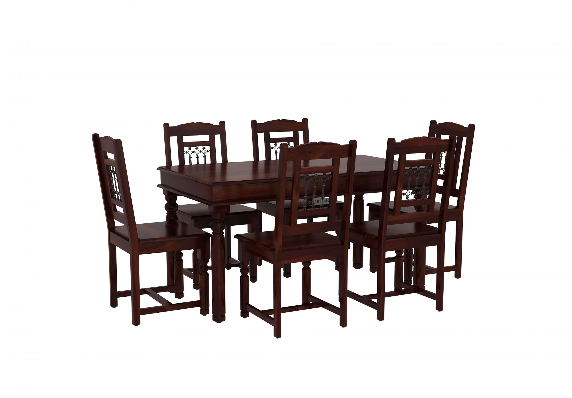 Indus Sheesham Wood Dining Table 6 Seater