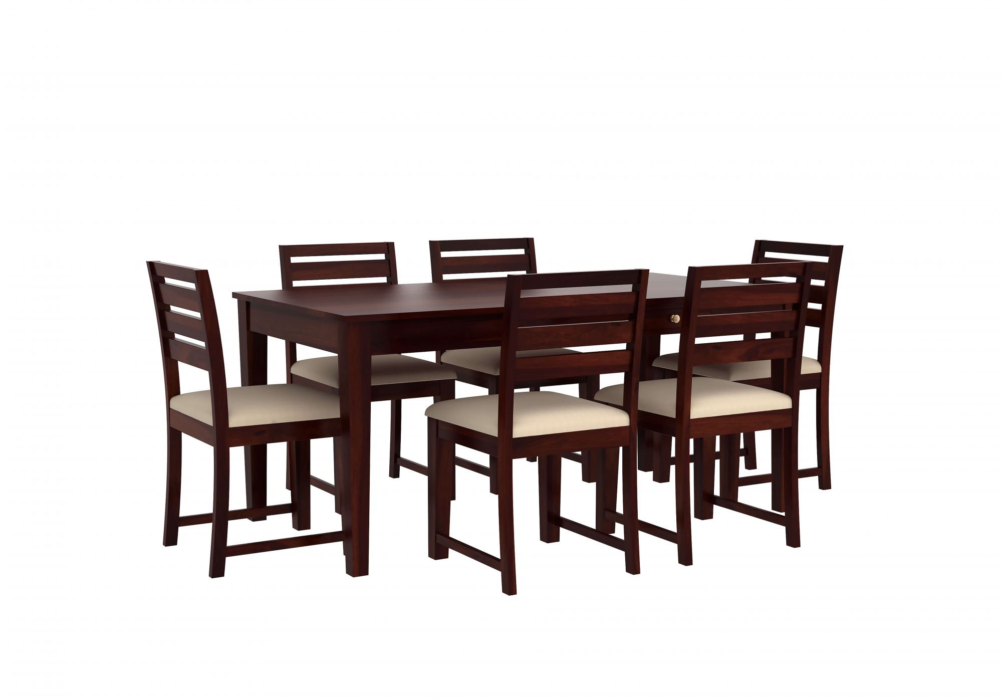 Rocha Sheesham Wood Dining Table 6 Seater