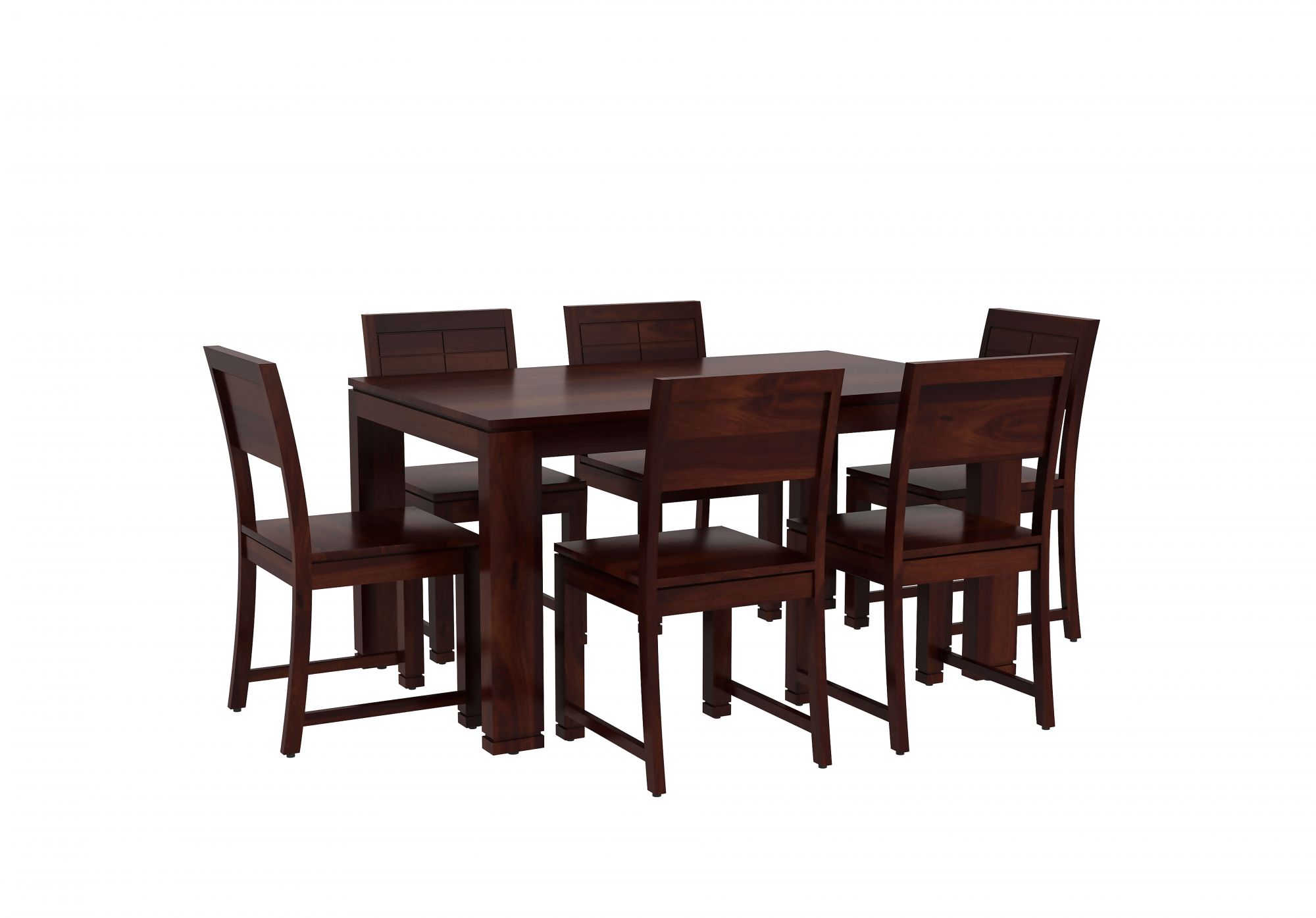 Capri Sheesham Wood Dining Table 6 Seater