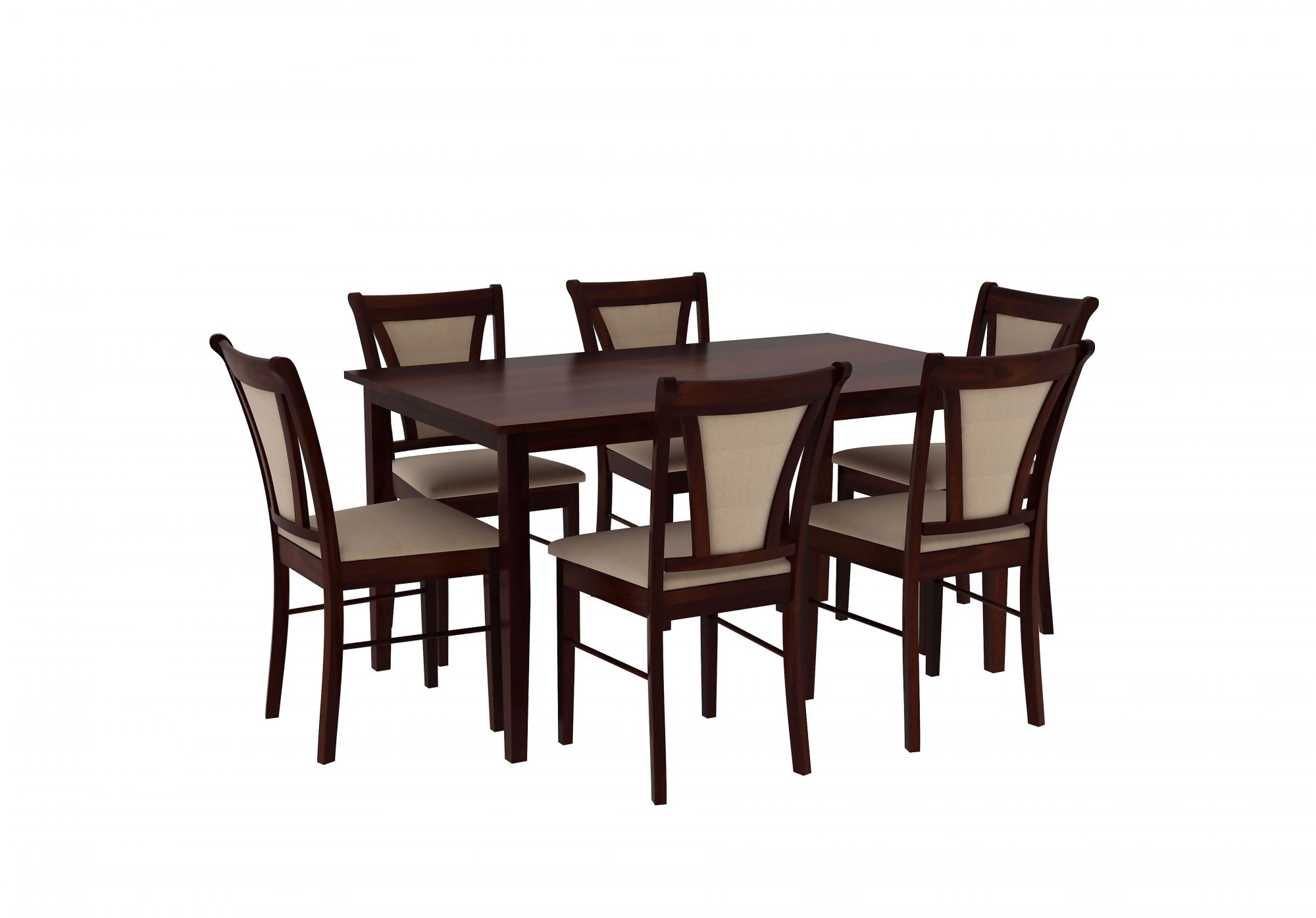 Niger Sheesham Wood Dining Table 6 Seater