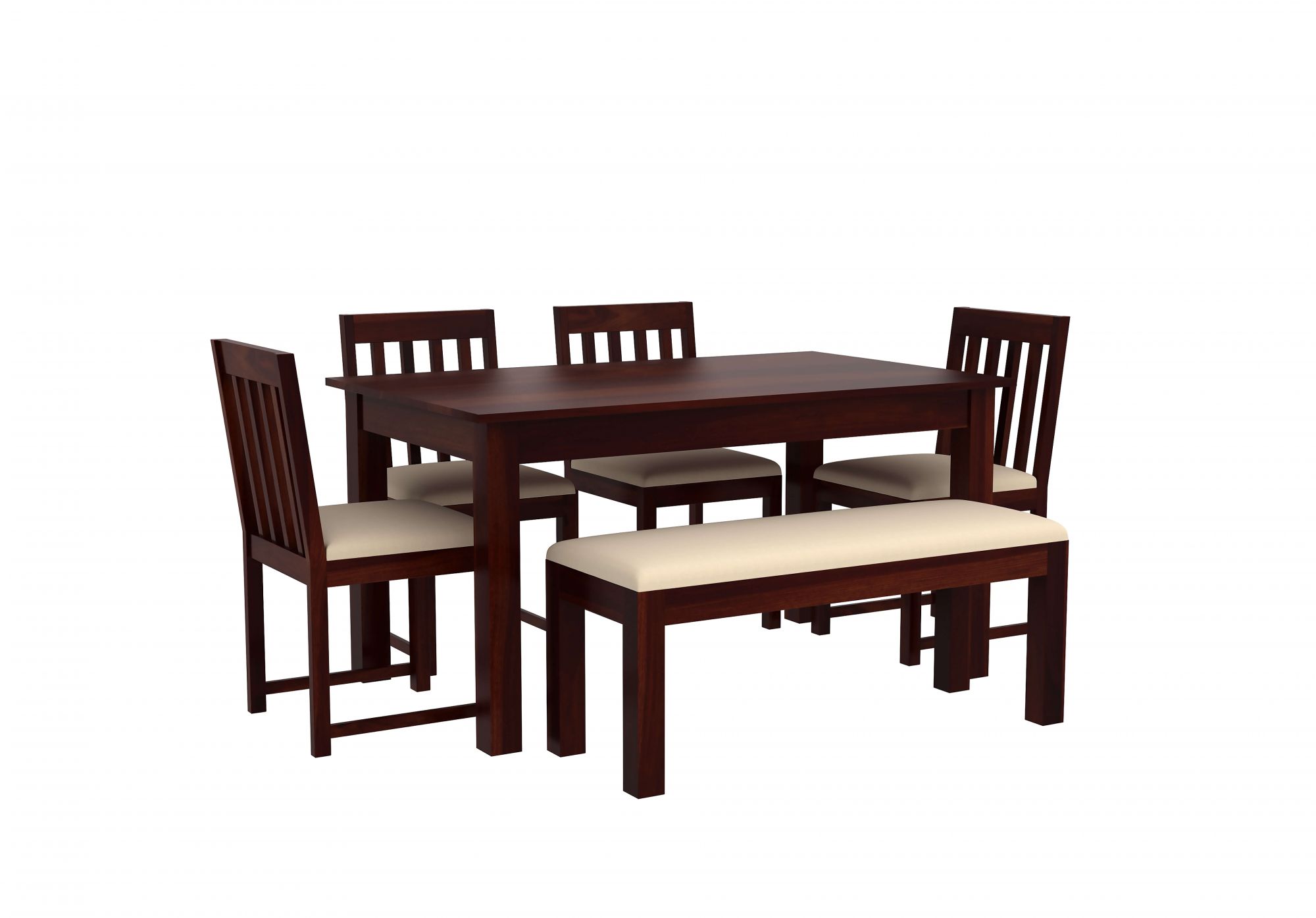 Nile Sheesham Wood Dining Table 6 Seater