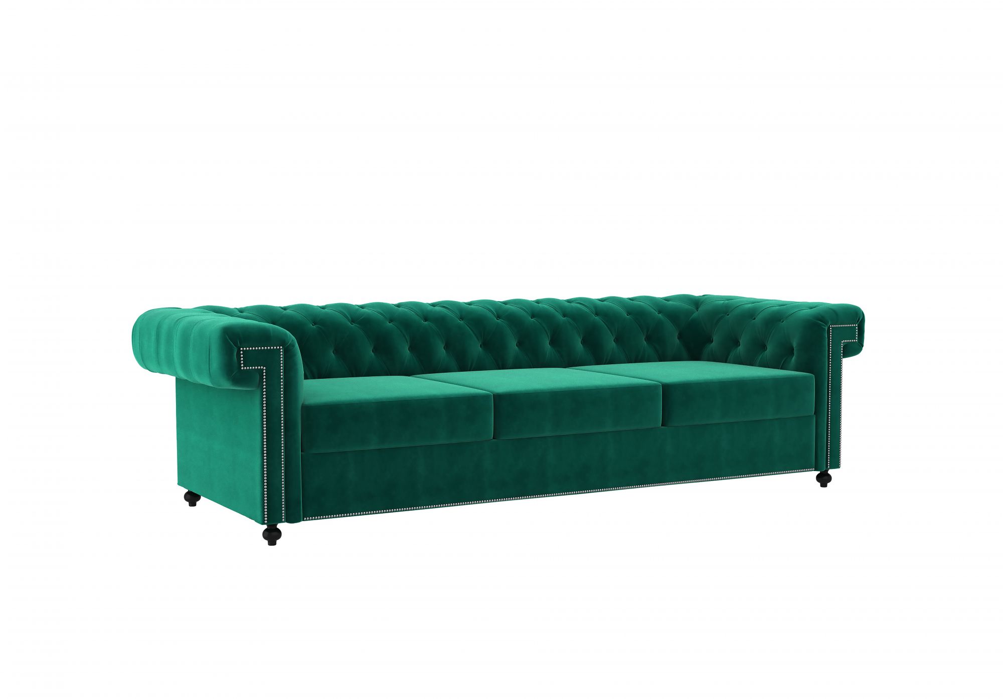 Octa Emerald Green 3 Seater Sofa