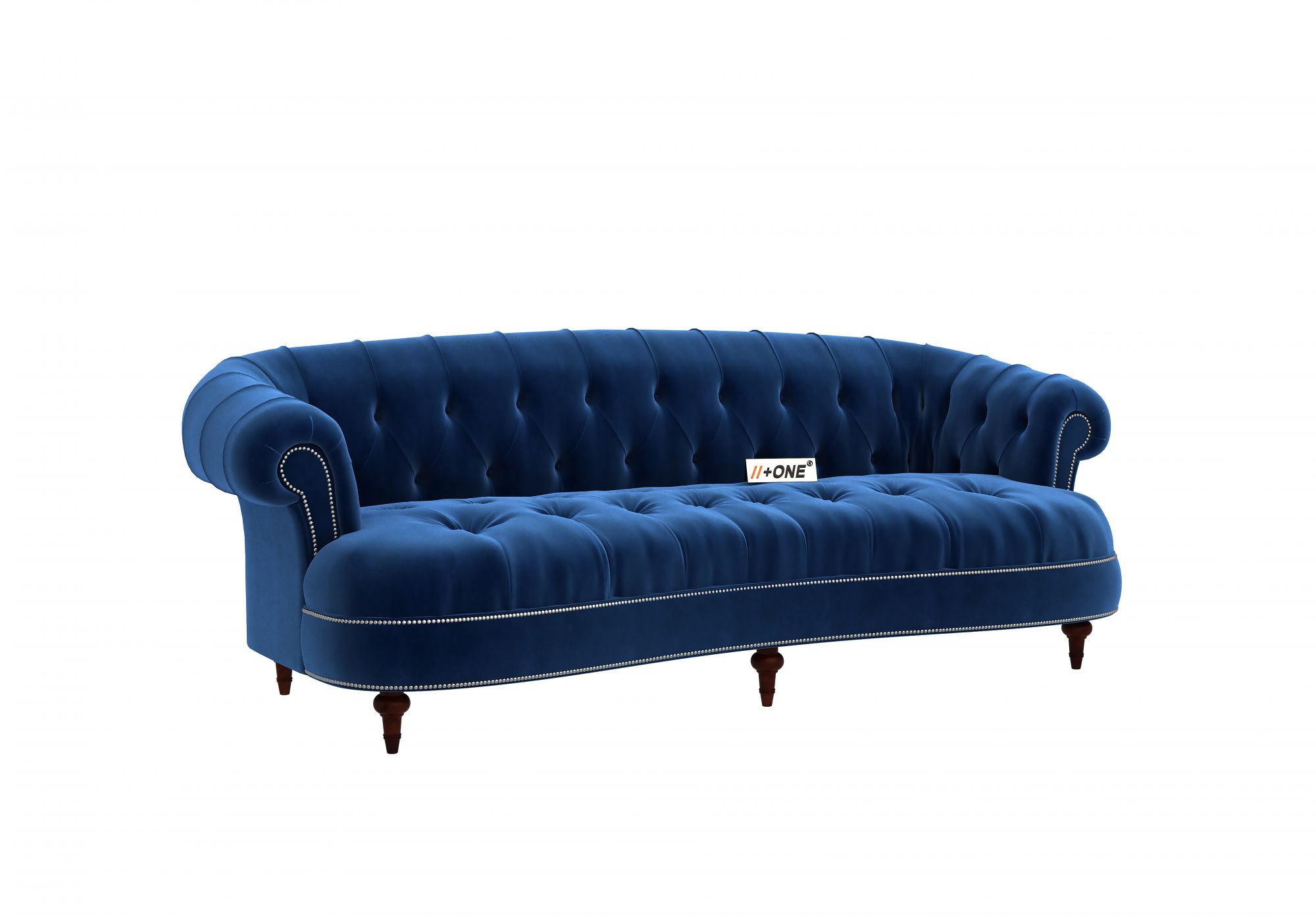Duke Indigo Blue 3 Seater Sofa