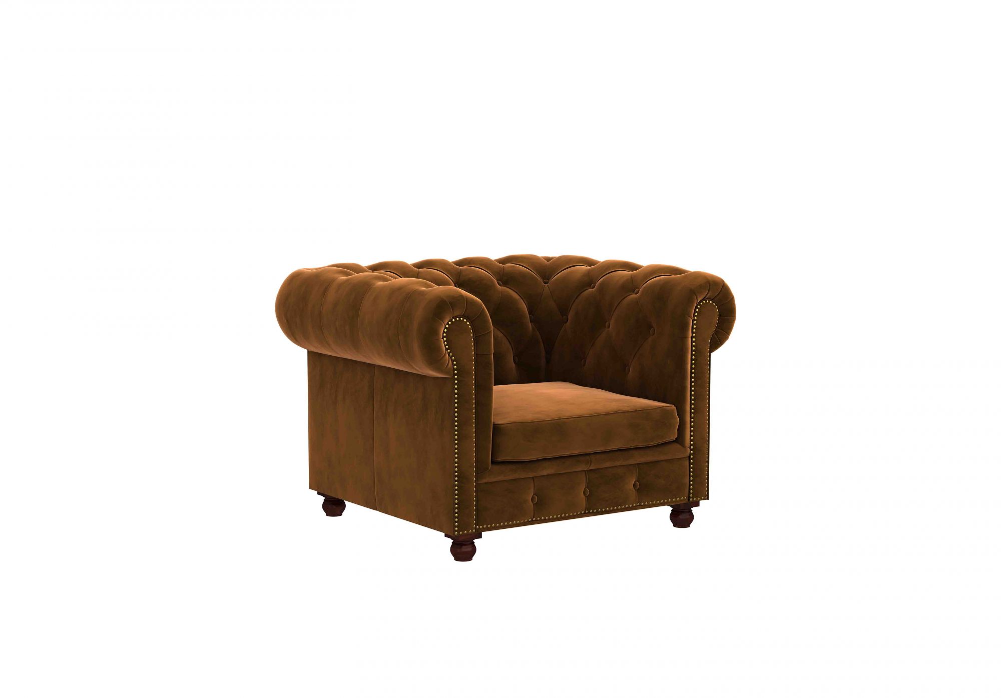 Windsor Brown 1 Seater Sofa Set