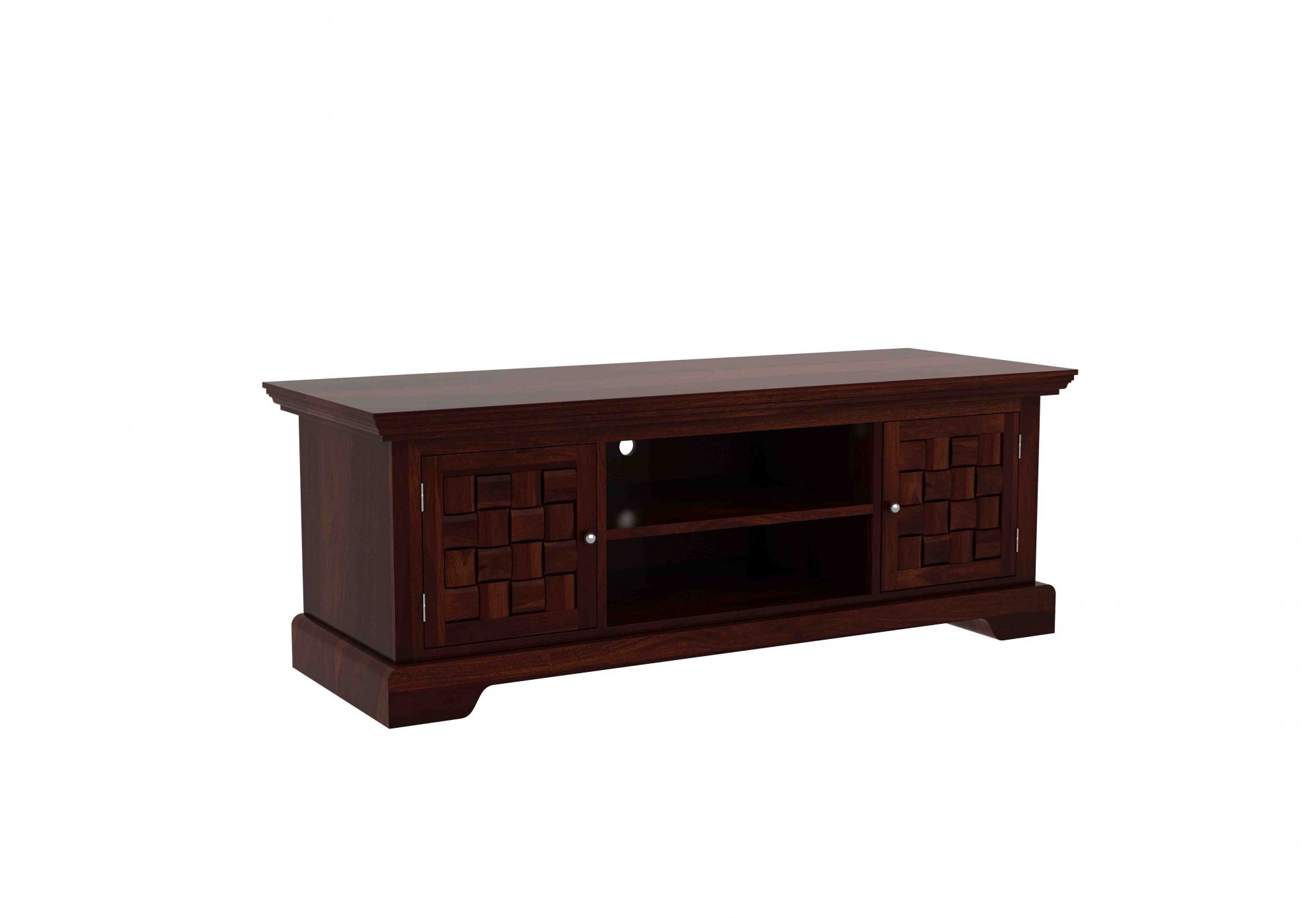 Flamingo Sheesham Wood TV Unit Walnut finish