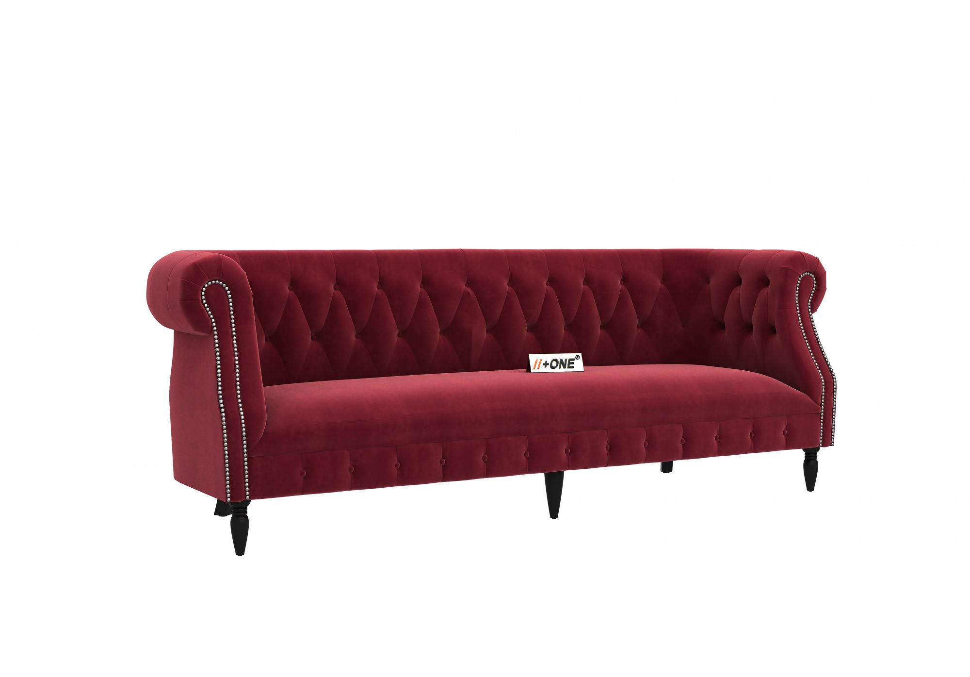 Baron Pomegranate 3 Seater Sofa