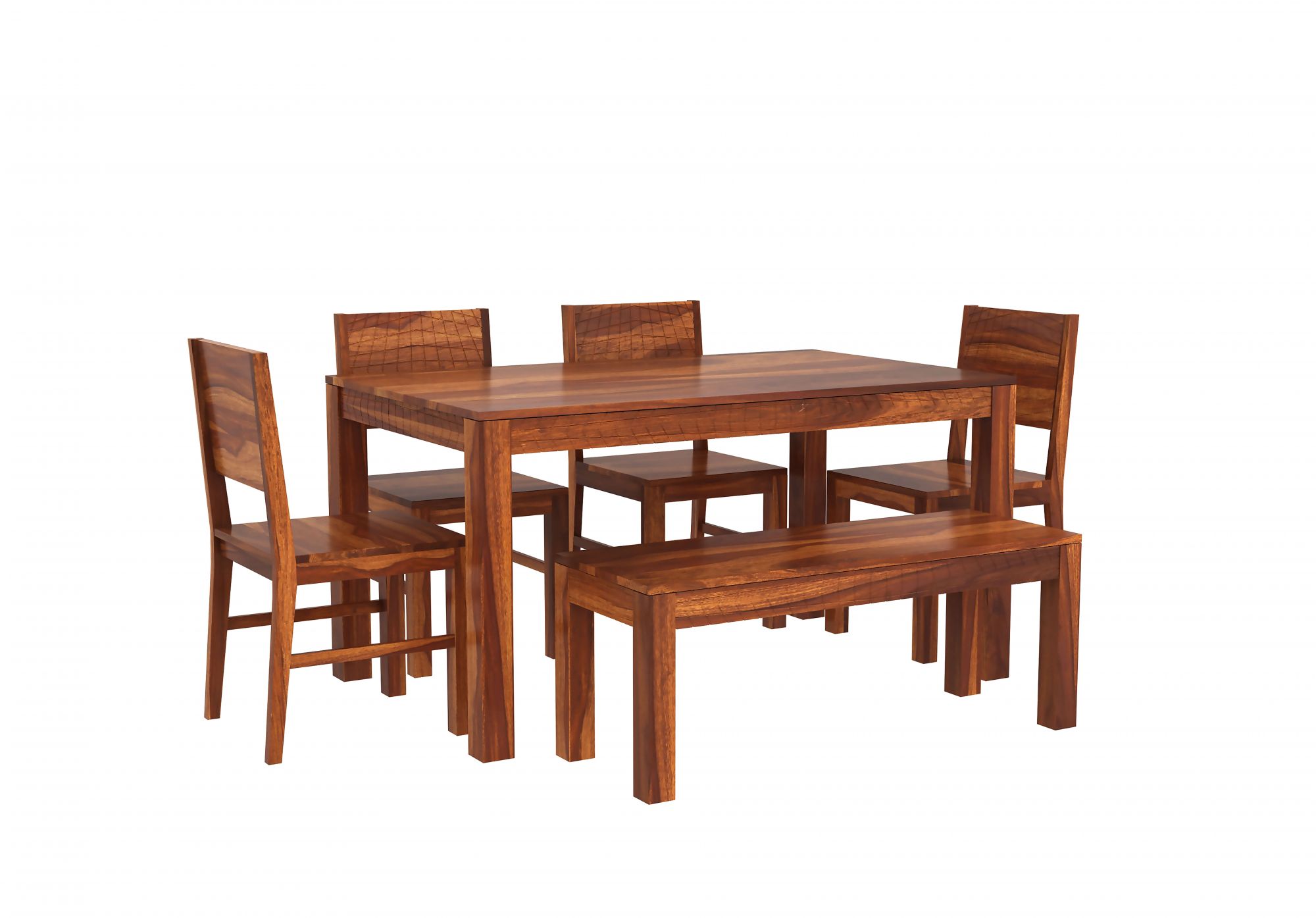 Gotland Sheesham Wood Dining Table 6 Seater