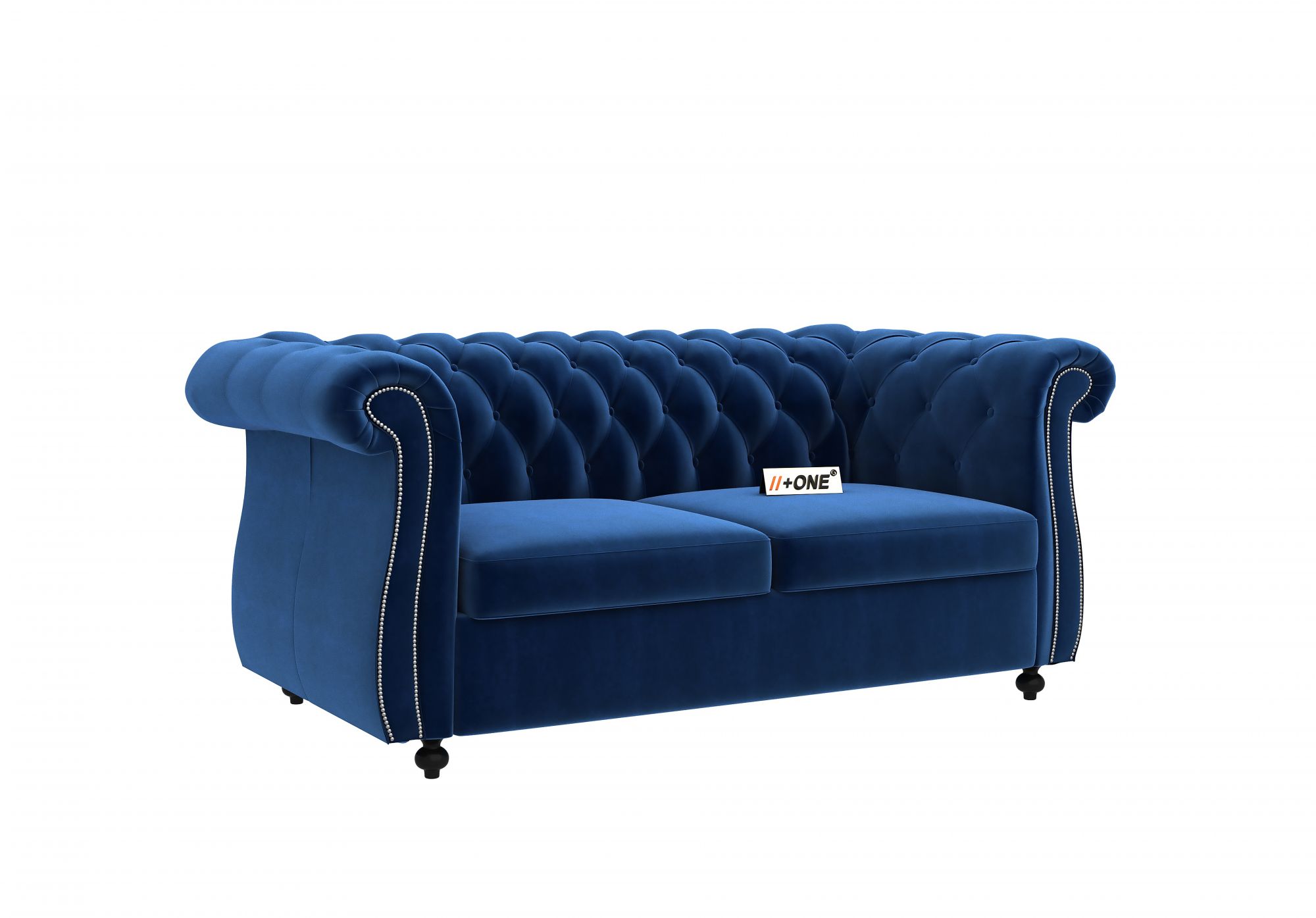 Lord Indigo Blue 2 Seater Sofa