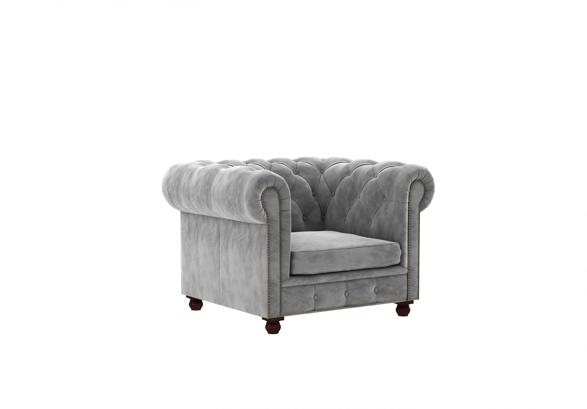 Windsor Grey 5 Seater Fabric Sofa Set