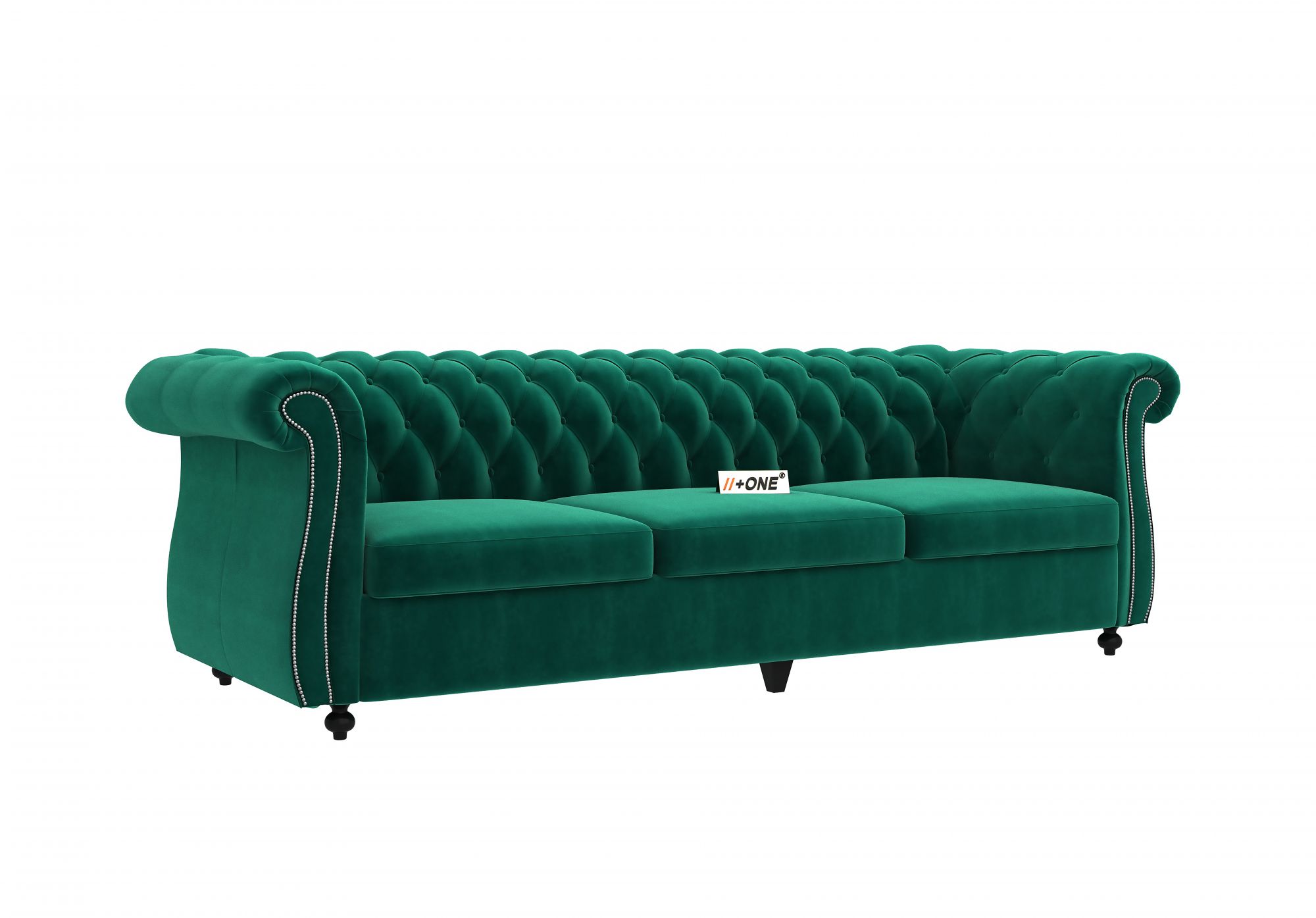 Lord Emerald Green 3 Seater Sofa
