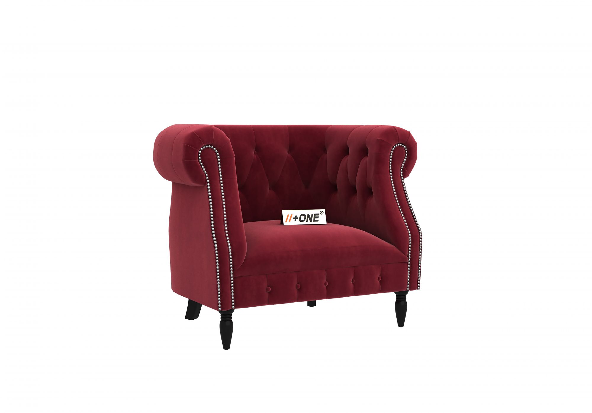 Baron Pomegranate 1 Seater Sofa