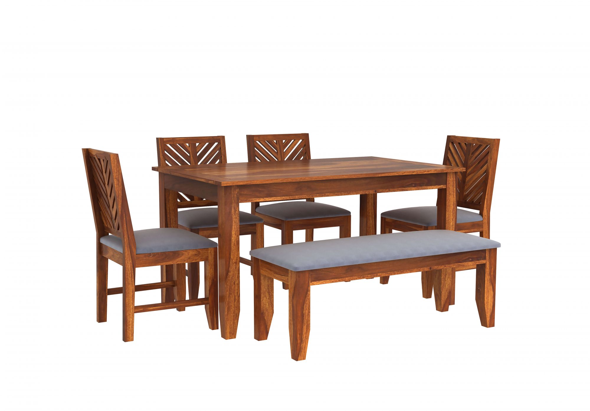 Corsica Sheesham Wood Dining Table 6 Seater