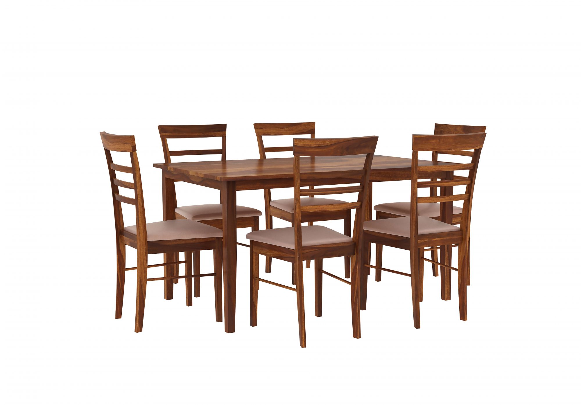Lena Sheesham Wood Dining Table 6 Seater