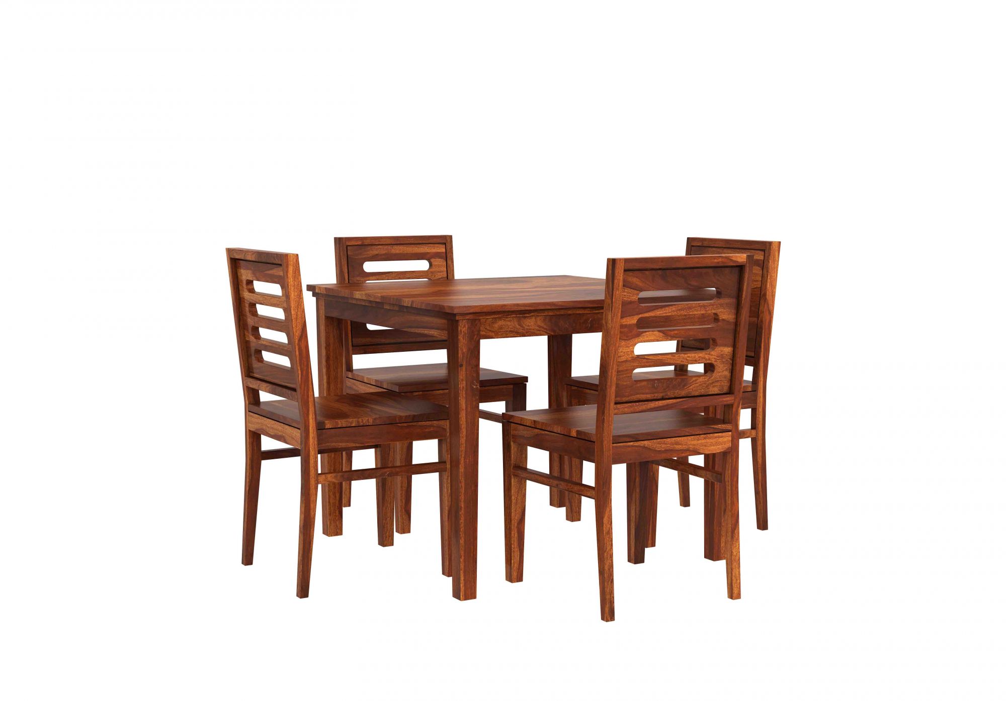 Crater Sheesham Wood Dining Table 4 Seater