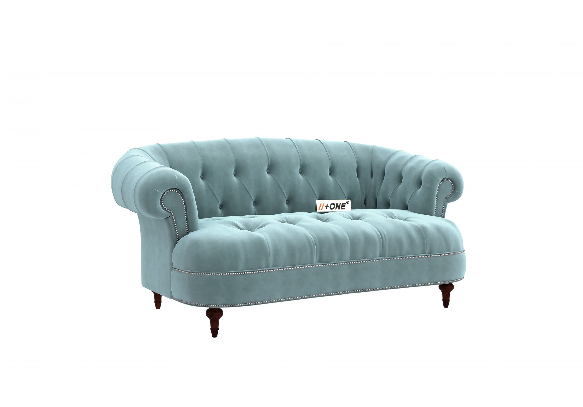 Duke Dusk Blue 2 Seater Sofa