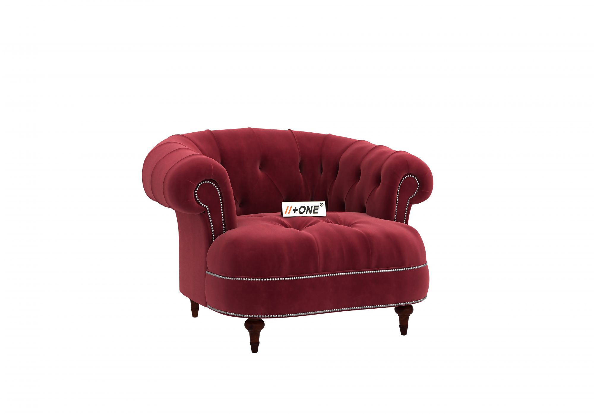 Duke Pomegranate 1 Seater Sofa