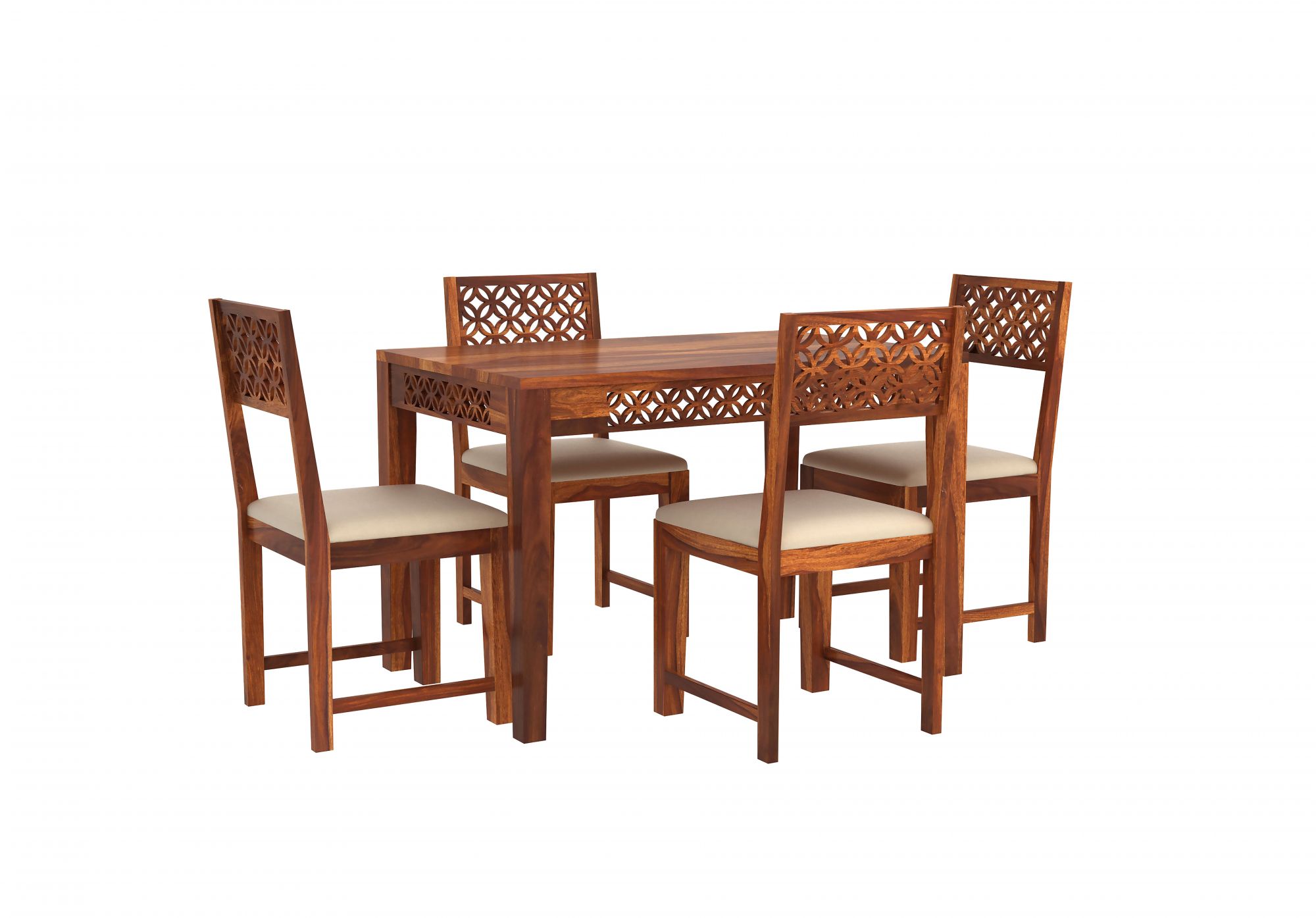 Malta Sheesham Wood Dining Table 4 Seater