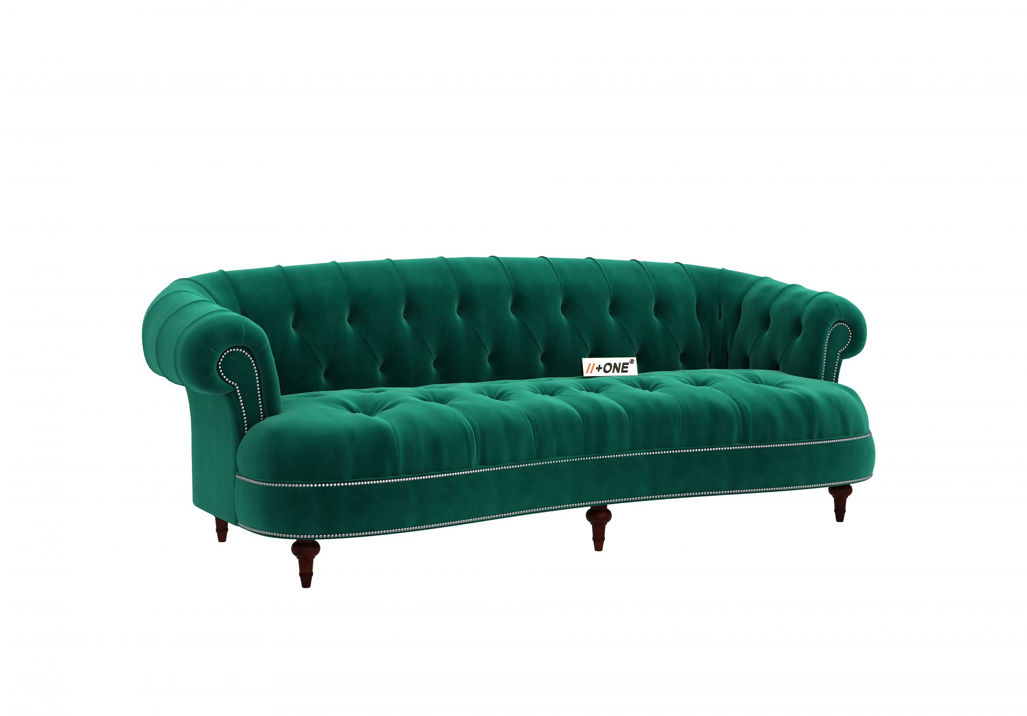 Duke Emerald Green 3 Seater Sofa