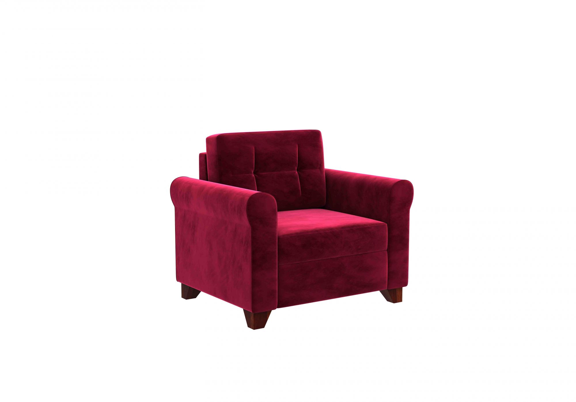 Monarch Brown 1 Seater Sofa Set