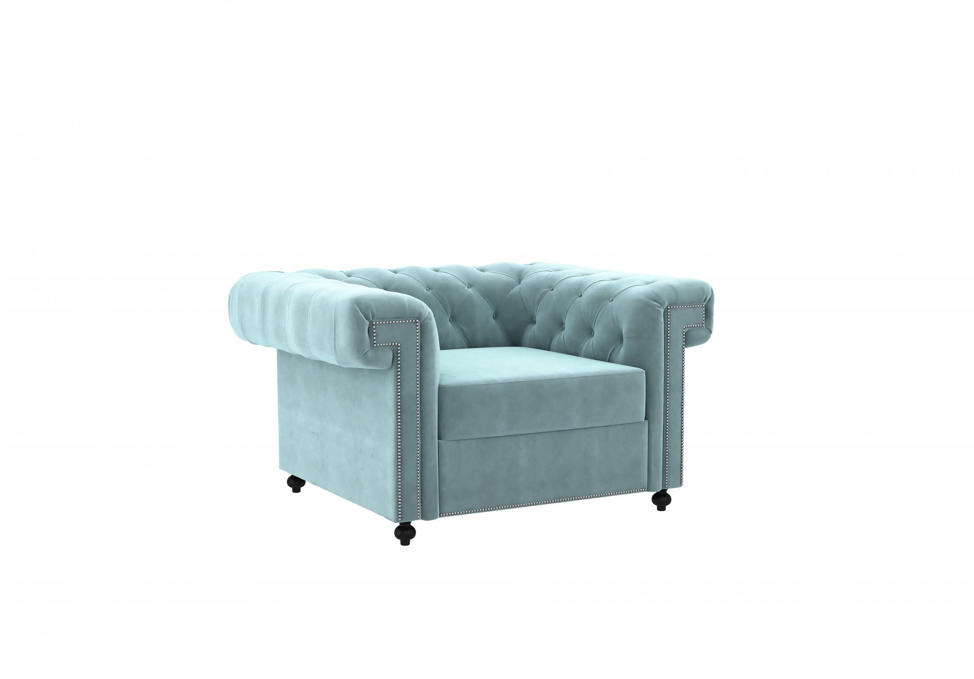 Octa Dusk Blue 1 Seater Sofa