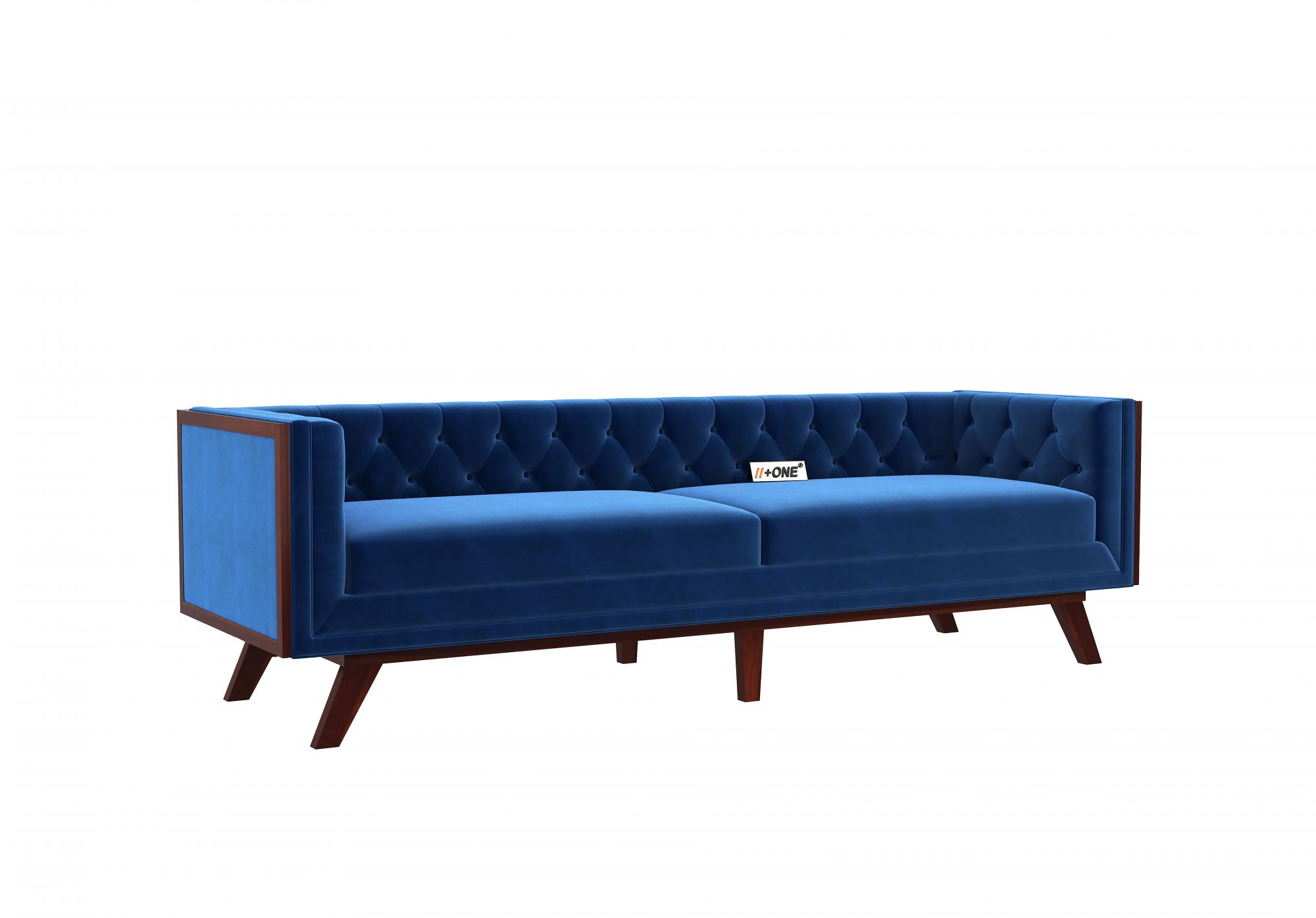 Syros Indigo Blue 4 Seater Sofa