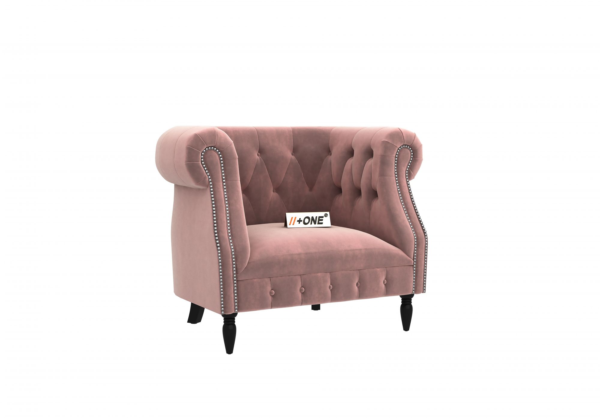 Baron Rose Dust 1 Seater Sofa