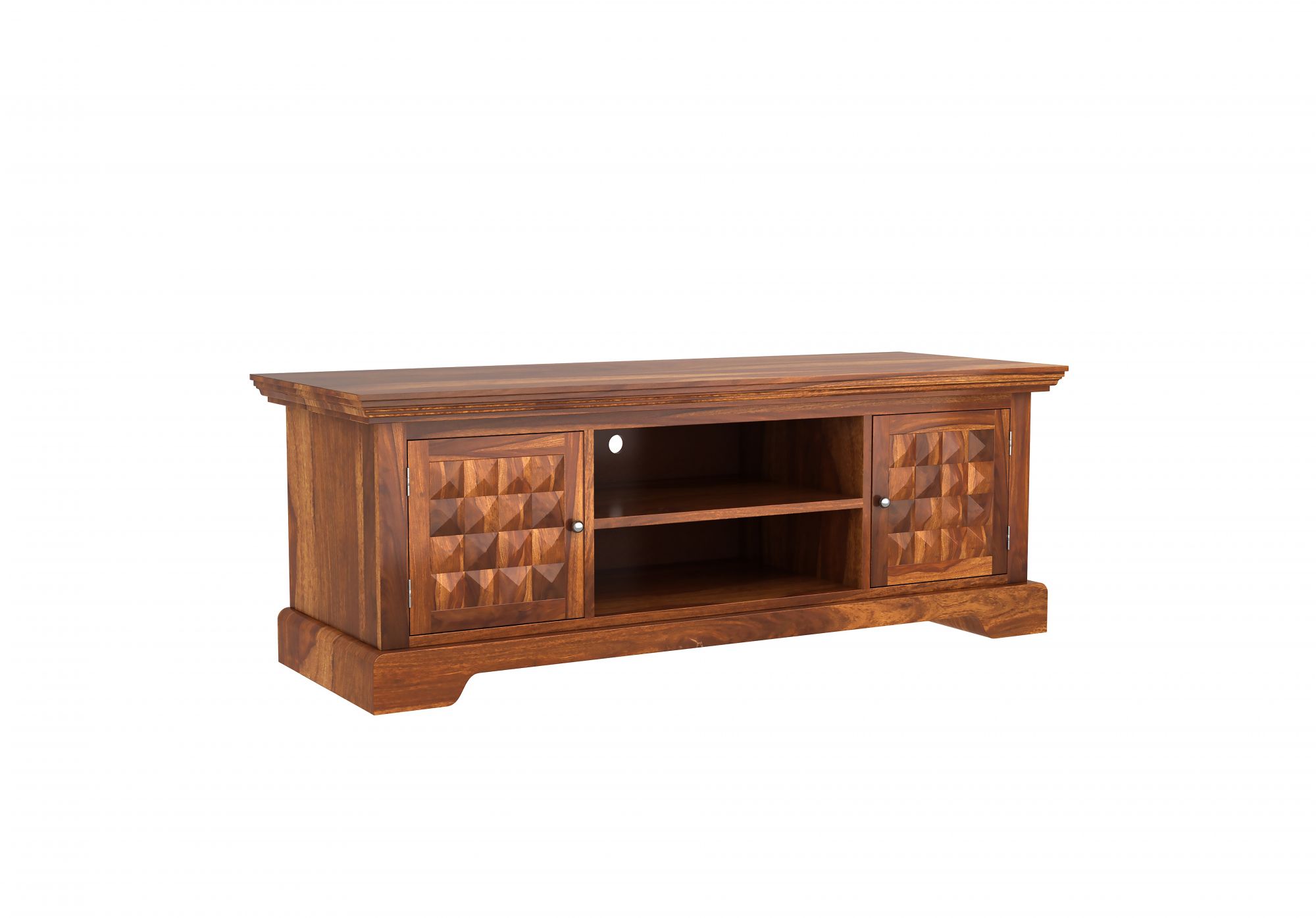 Diamond Sheesham Wood TV Unit