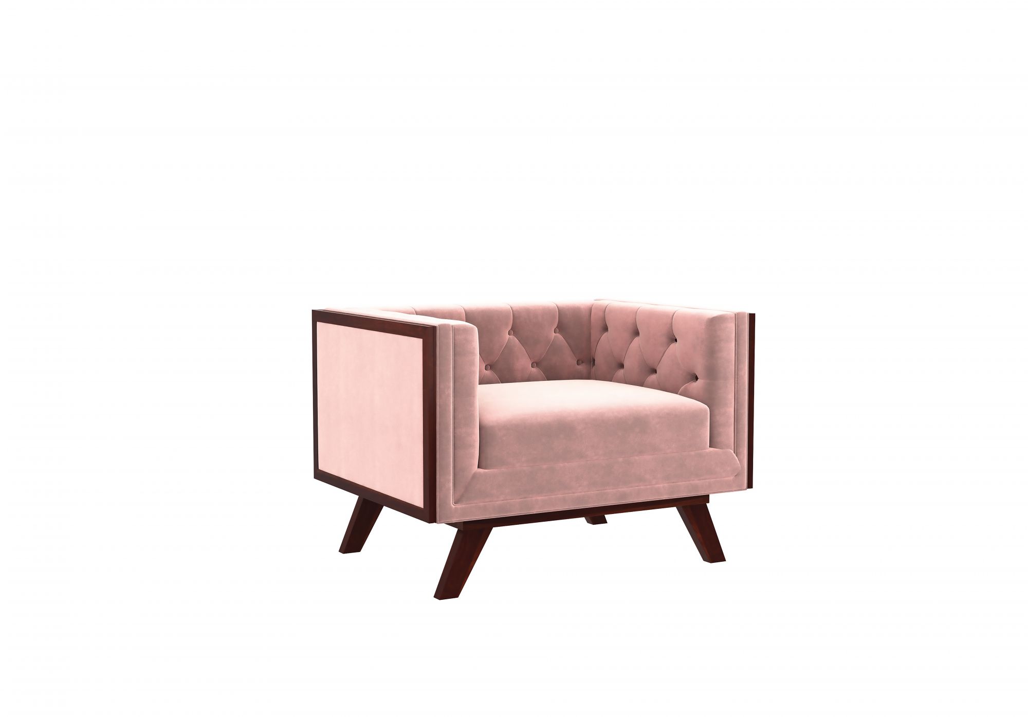 Syros Rose Dust 1 Seater Sofa