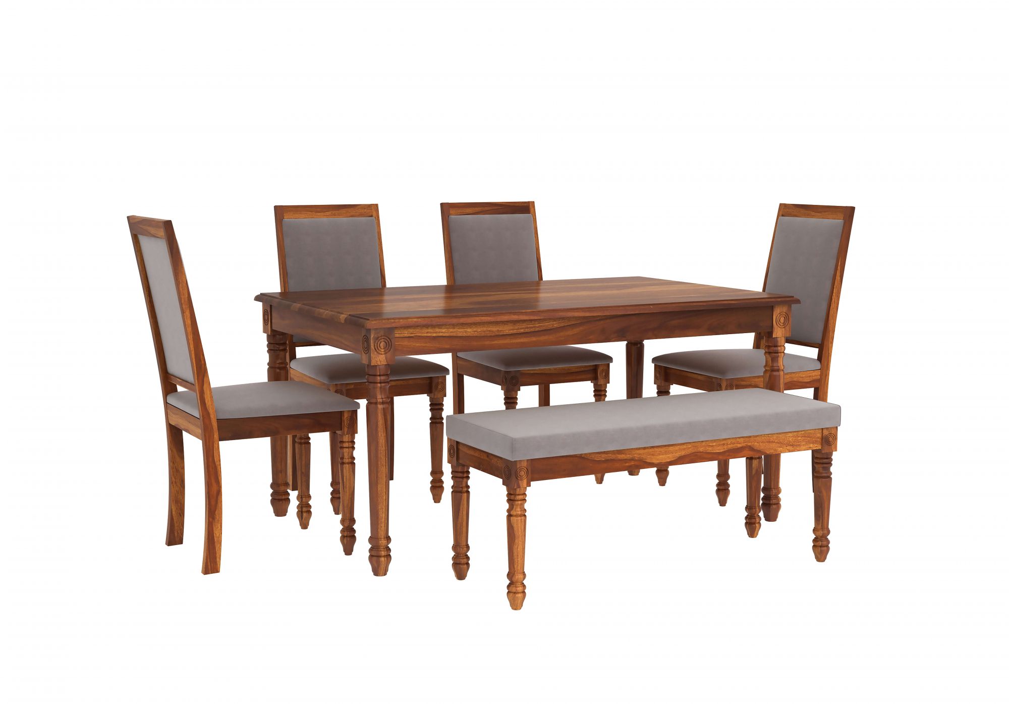 Harris Sheesham Wood Dining Table 6 Seater