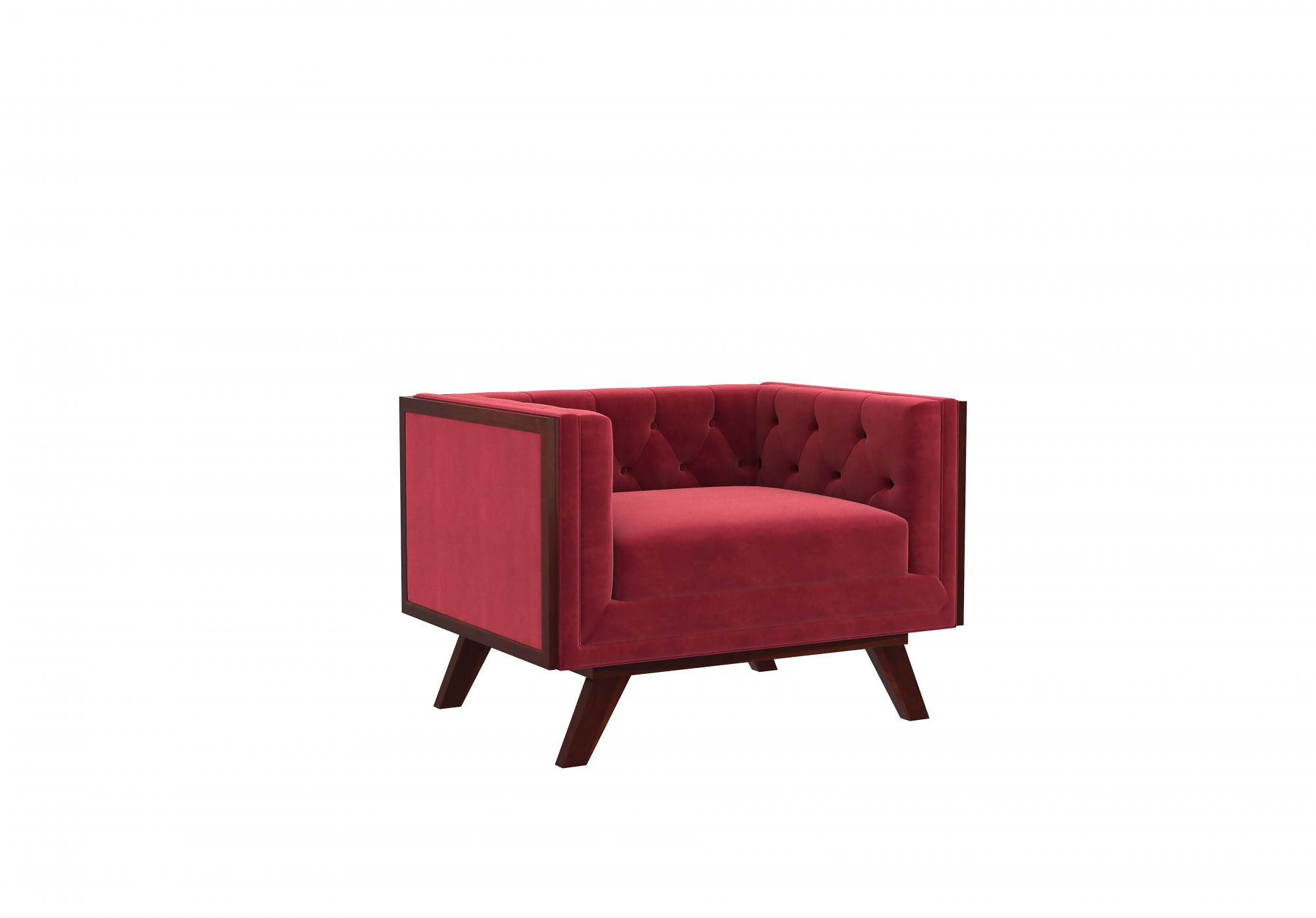 Syros Pomegranate 1 Seater Sofa