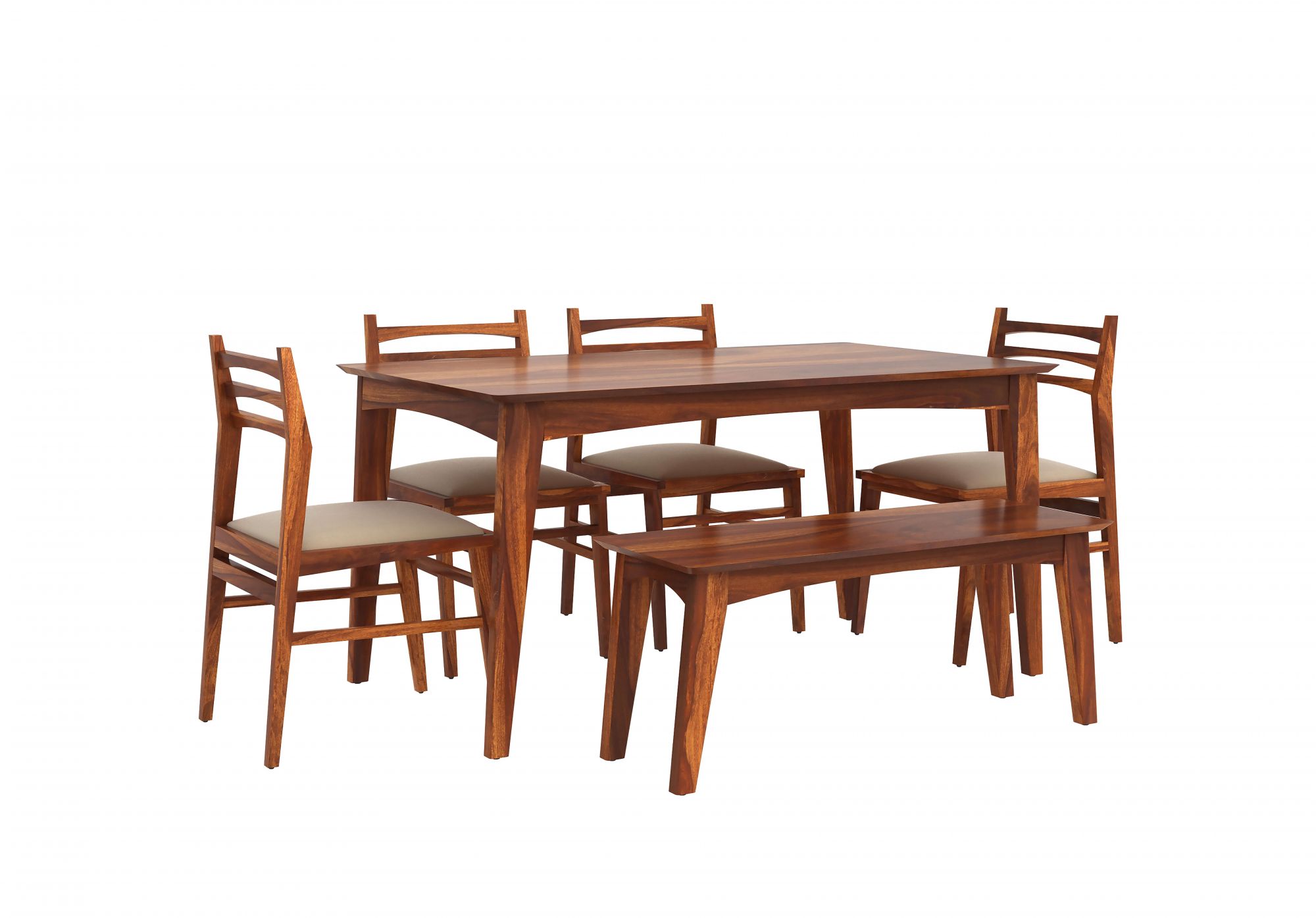 Gozo Sheesham Wood Dining Table 6 Seater