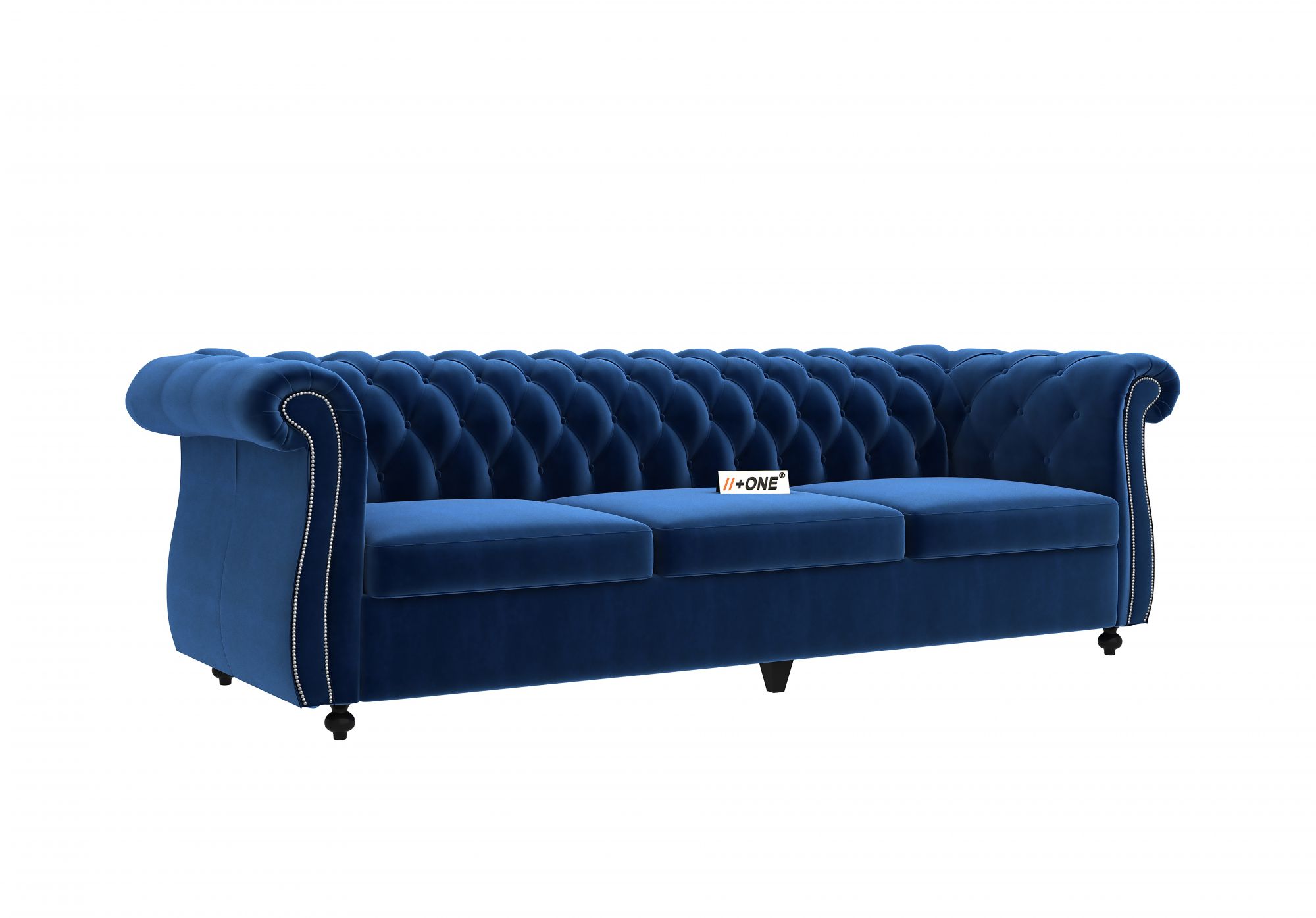 Lord Indigo Blue 3 Seater Sofa