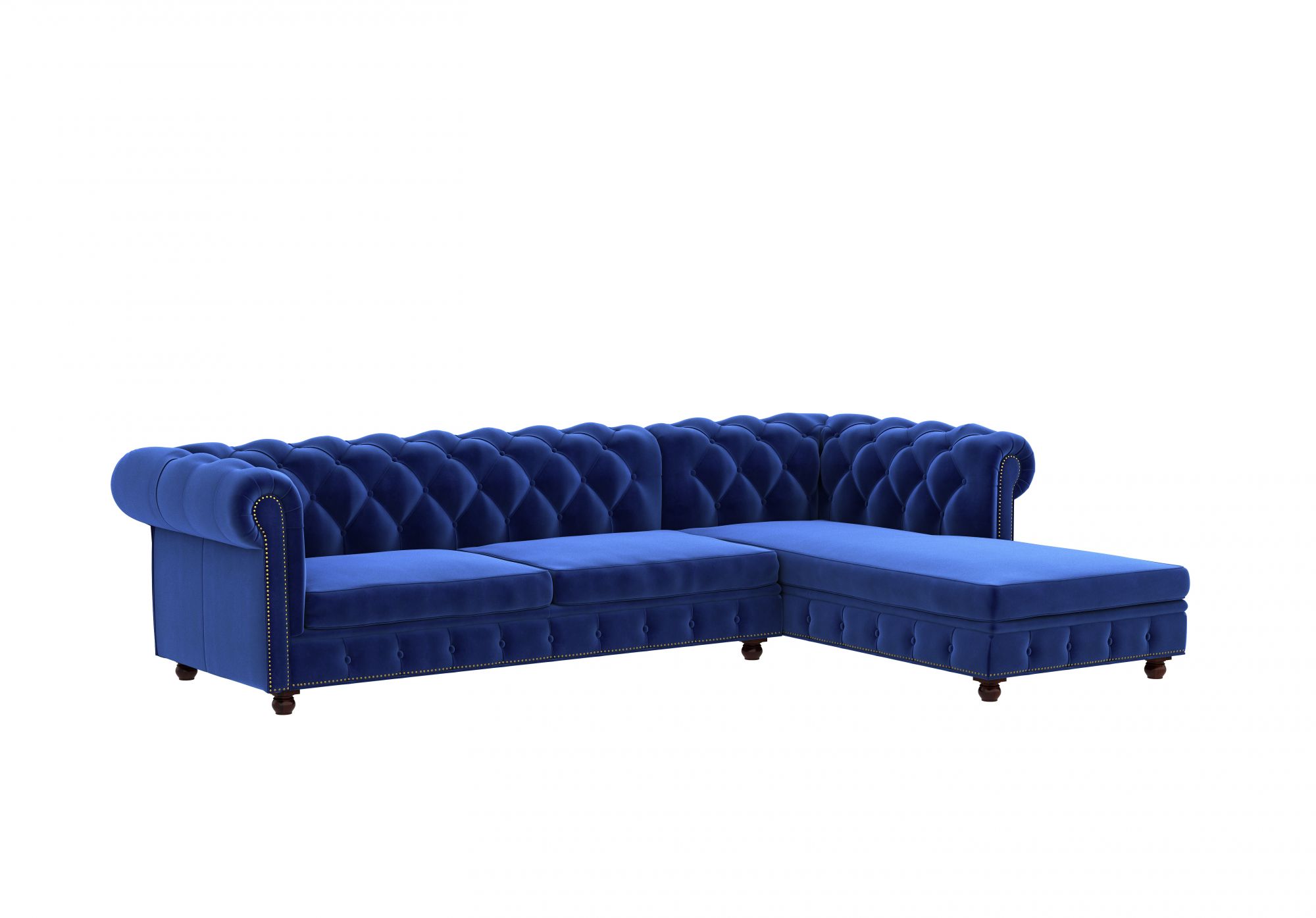 Windsor Blue L Shape Sofa Set