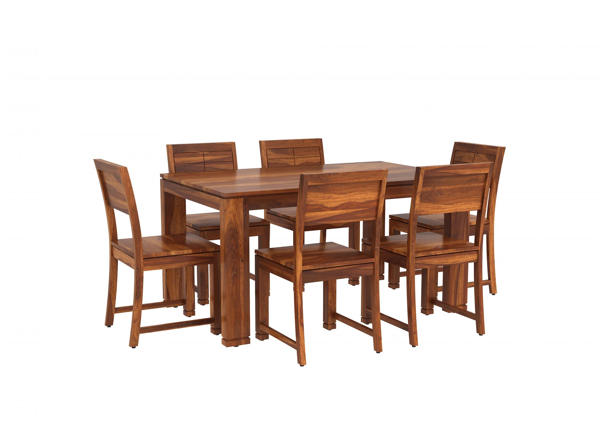 Capri Sheesham Wood Dining Table 6 Seater
