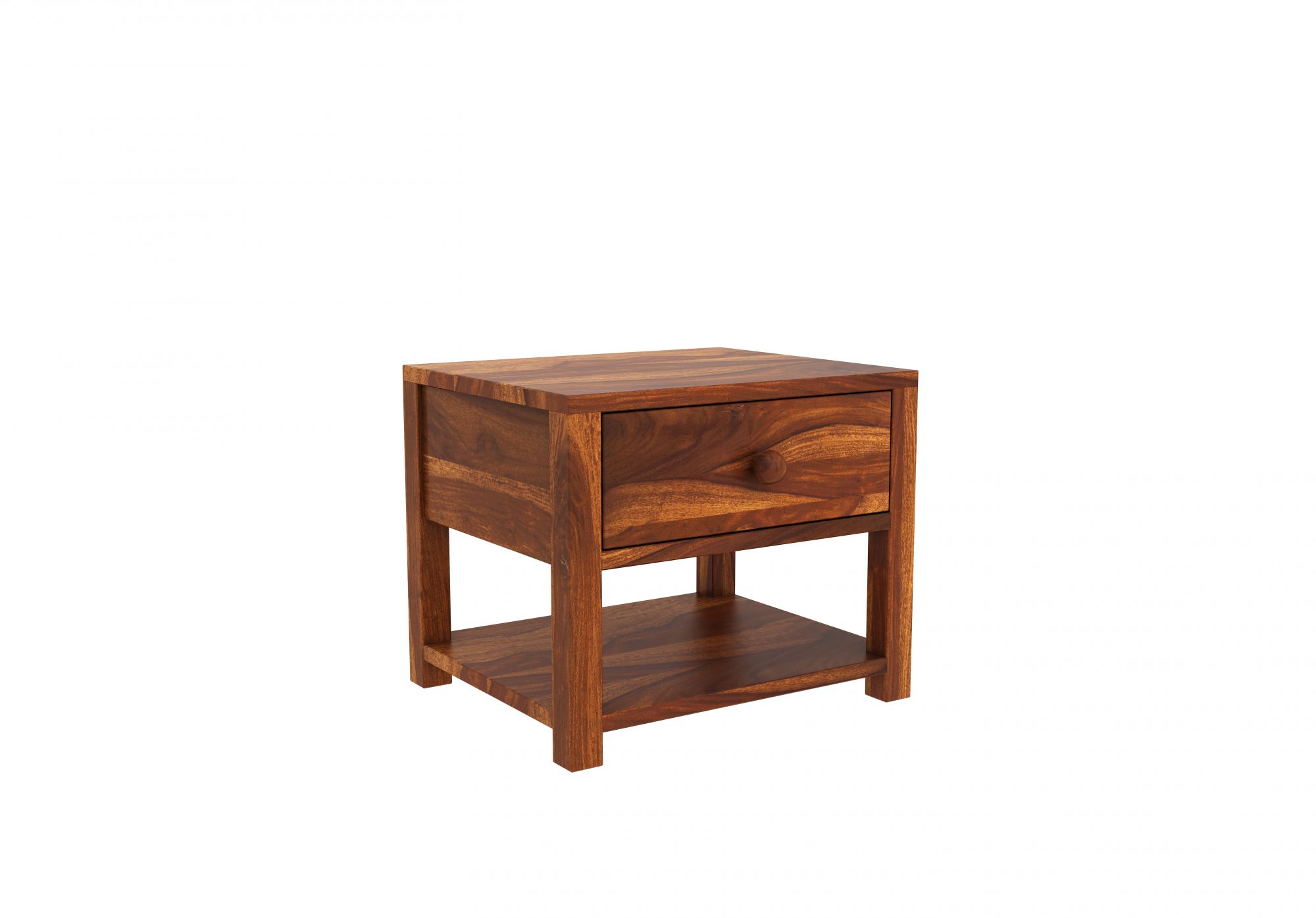 Aklo Wooden Bed Side Table