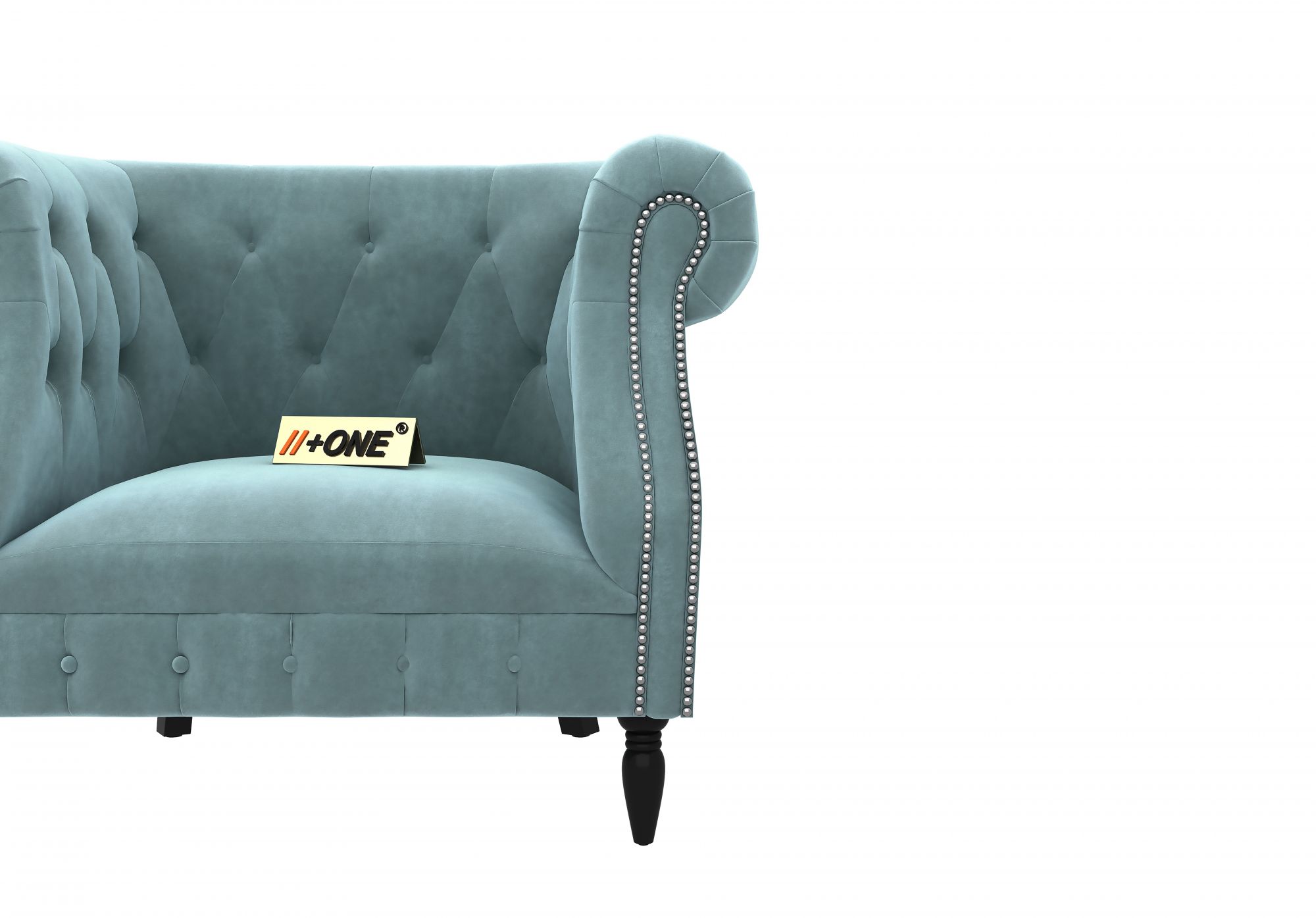Baron Dusk Blue 1 Seater Sofa