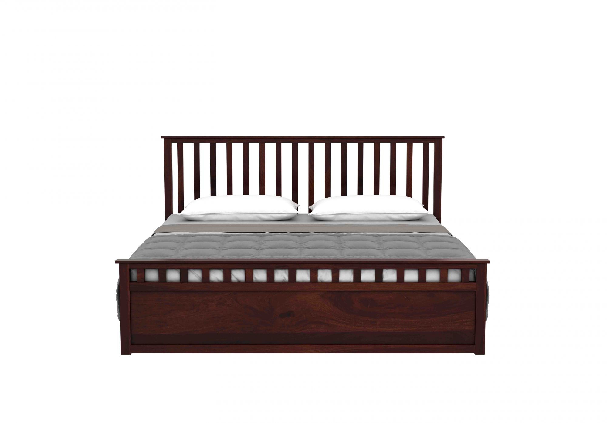 Manor Sheesham Wood Bed With Box Storage