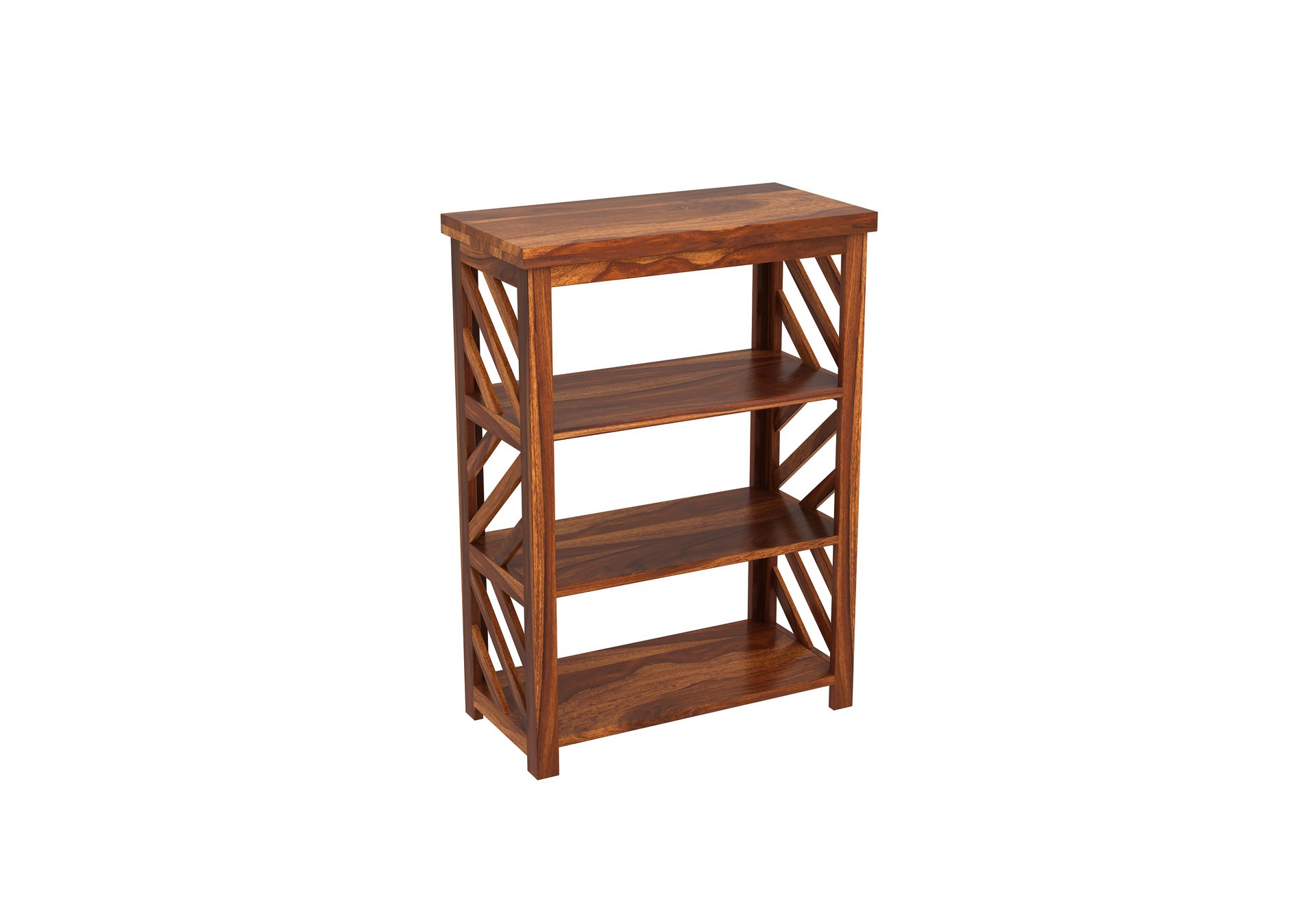 Saylor Sheesham Wood Medium Size Bookshelf Teak finish